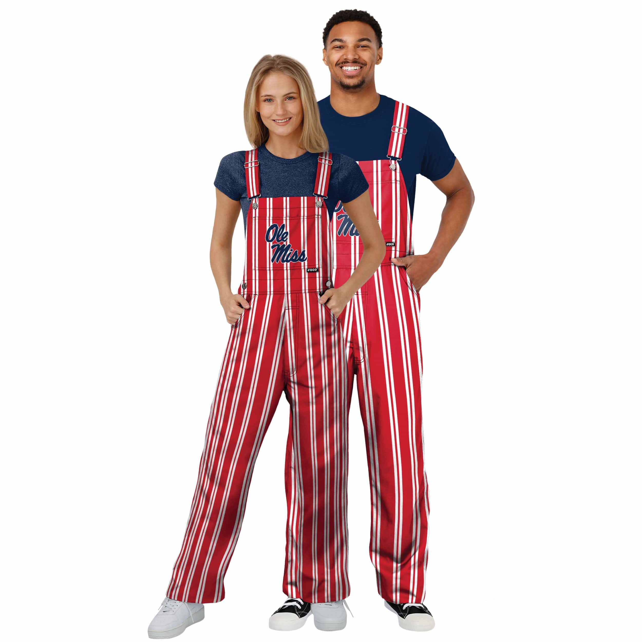 Ole Miss Rebels NCAA Womens Sideline Spirit Bib Overalls - Image 3