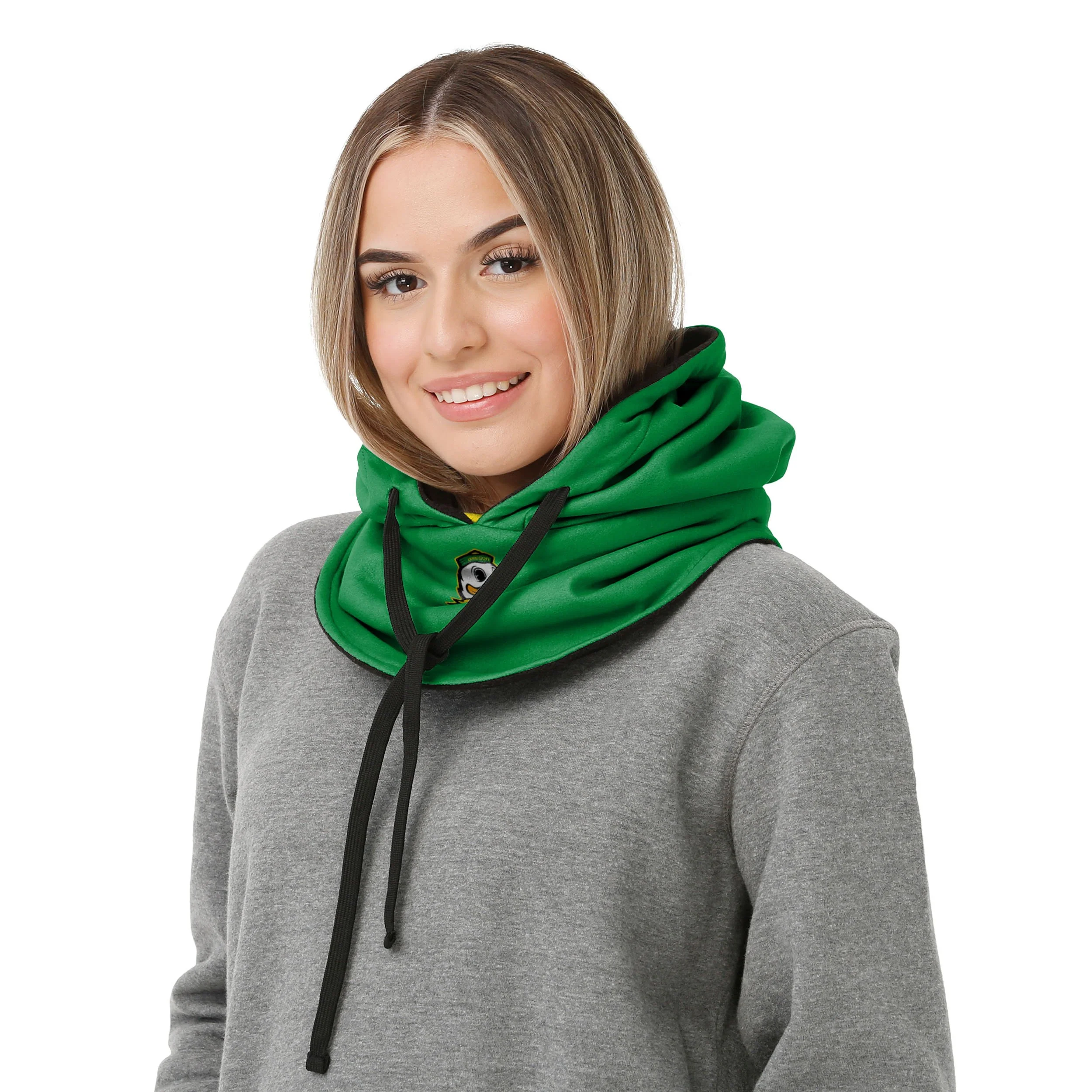 Oregon Ducks NCAA Drawstring Hooded Gaiter - Image 4