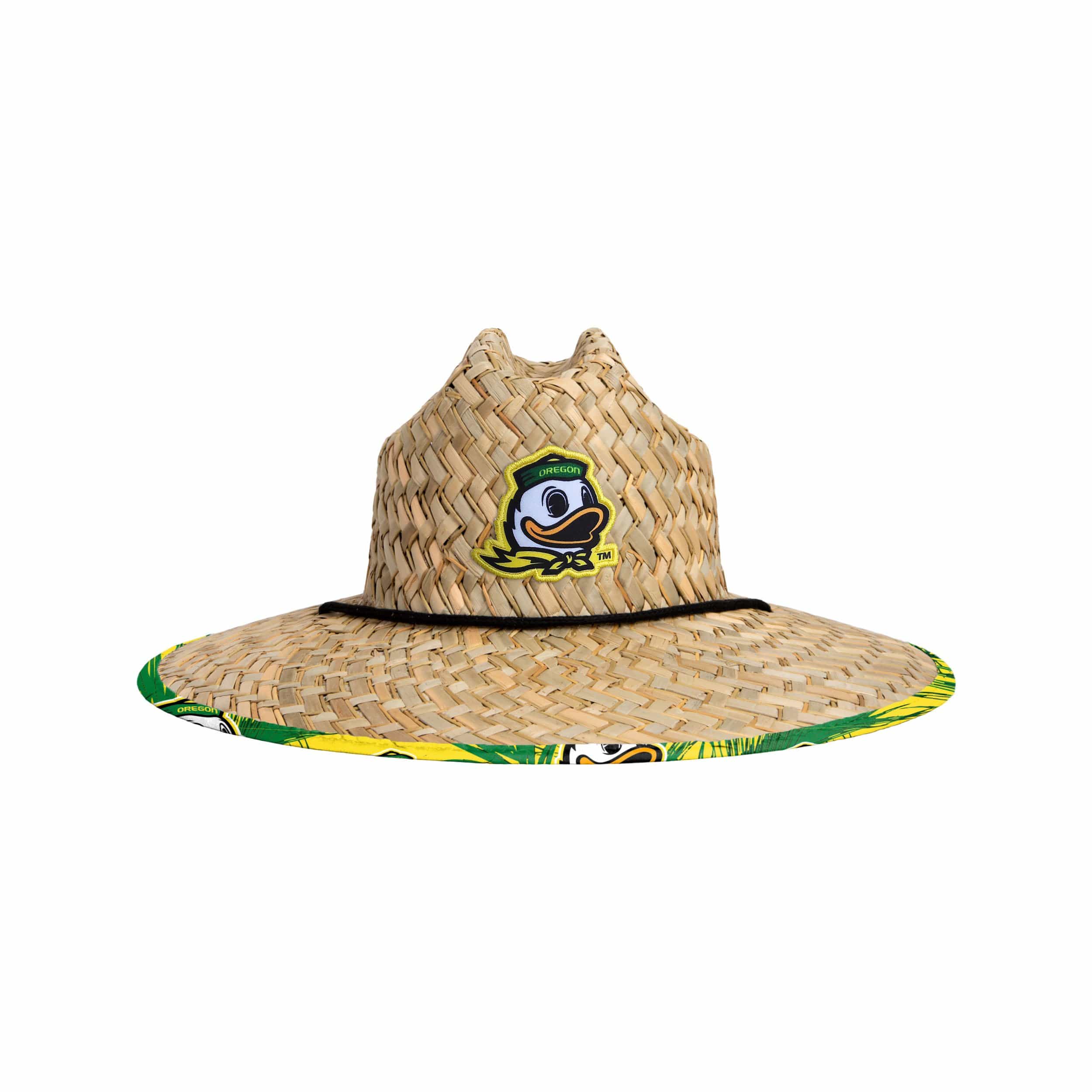 Oregon Ducks NCAA Floral Straw Hat