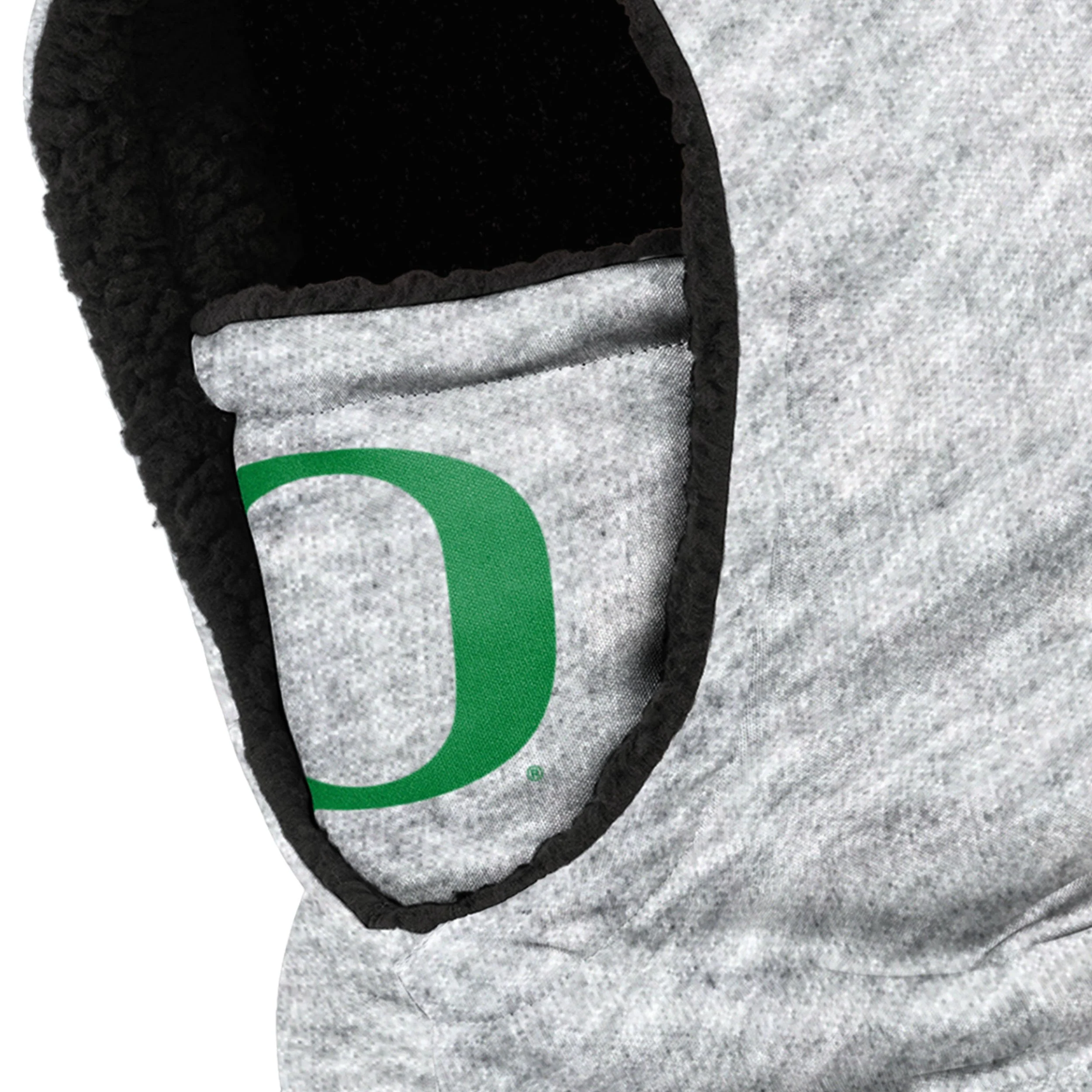 Oregon Ducks NCAA Heather Grey Big Logo Hooded Gaiter - Image 3