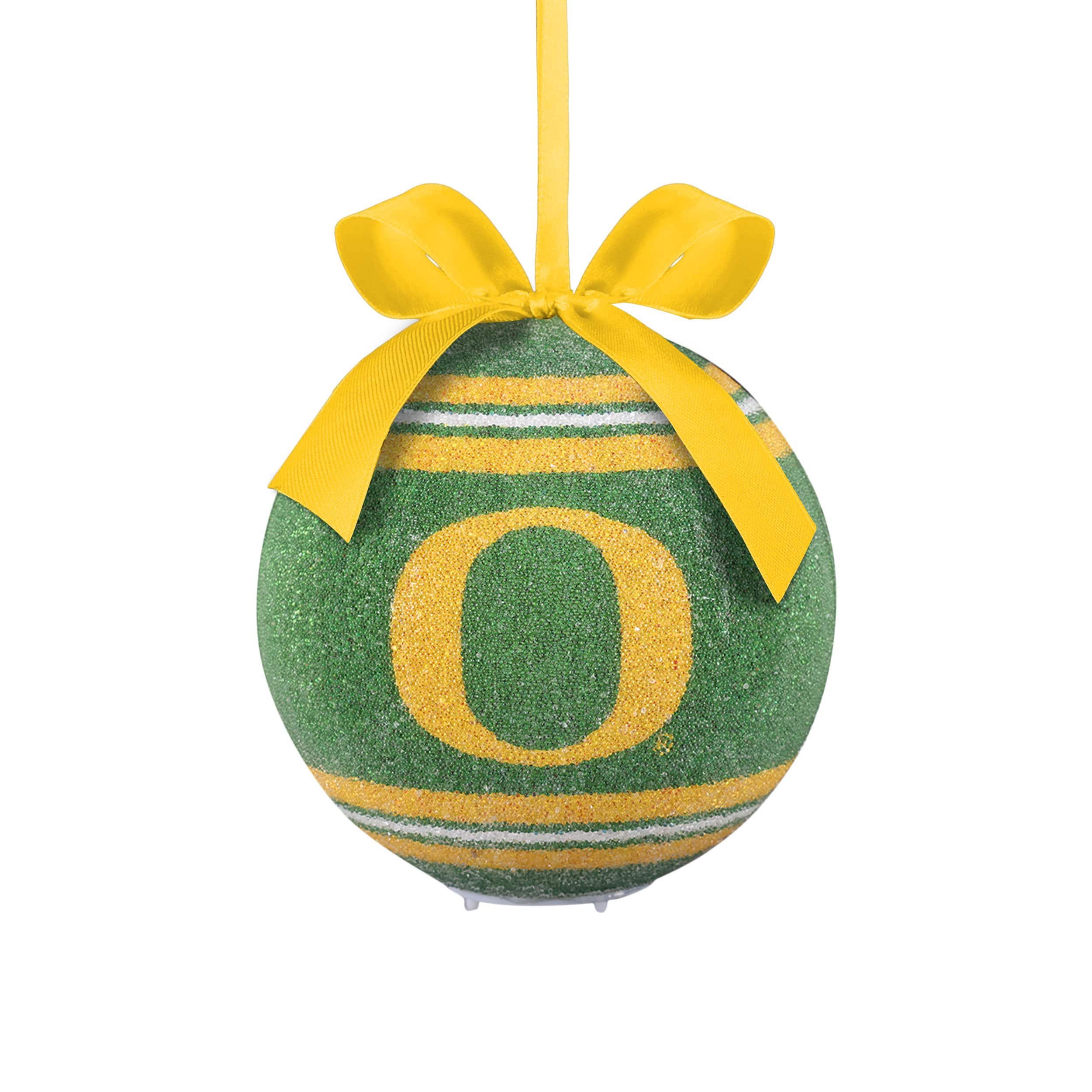 Oregon Ducks NCAA LED Shatterproof Ball Ornament