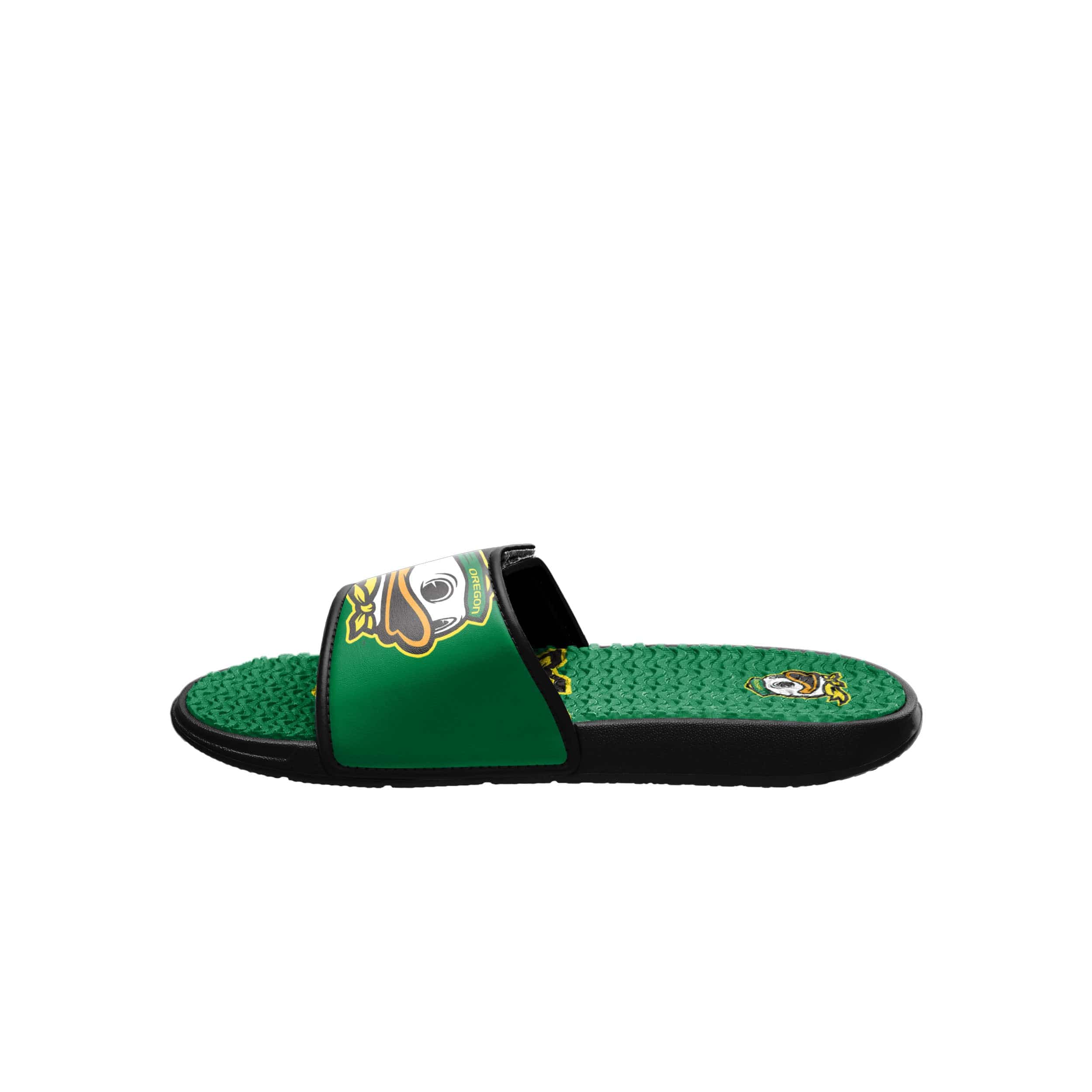 Oregon Ducks NCAA Mens Colorblock Big Logo Gel Slides - Image 4