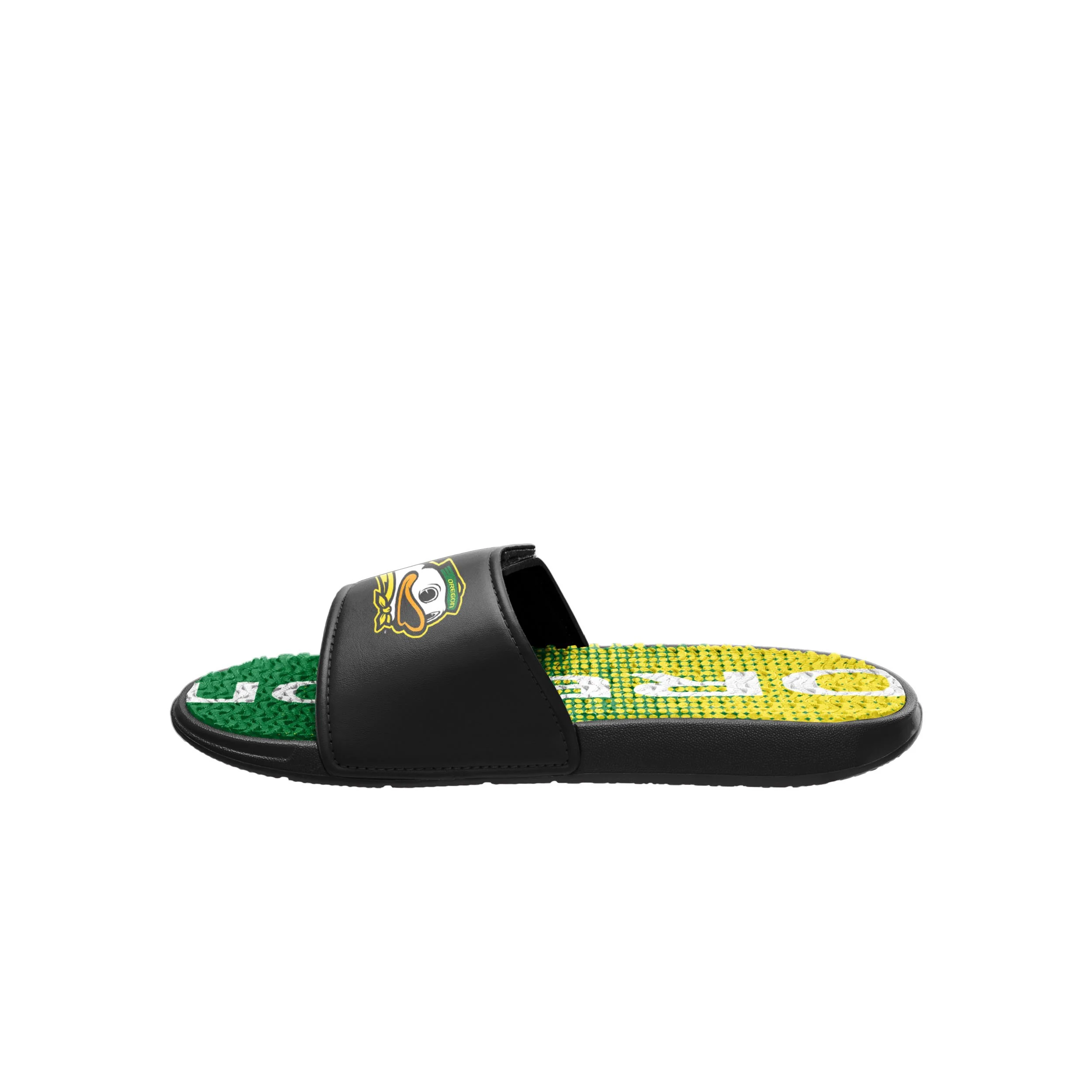 Oregon Ducks NCAA Mens Gradient Wordmark Gel Slide - Image 4