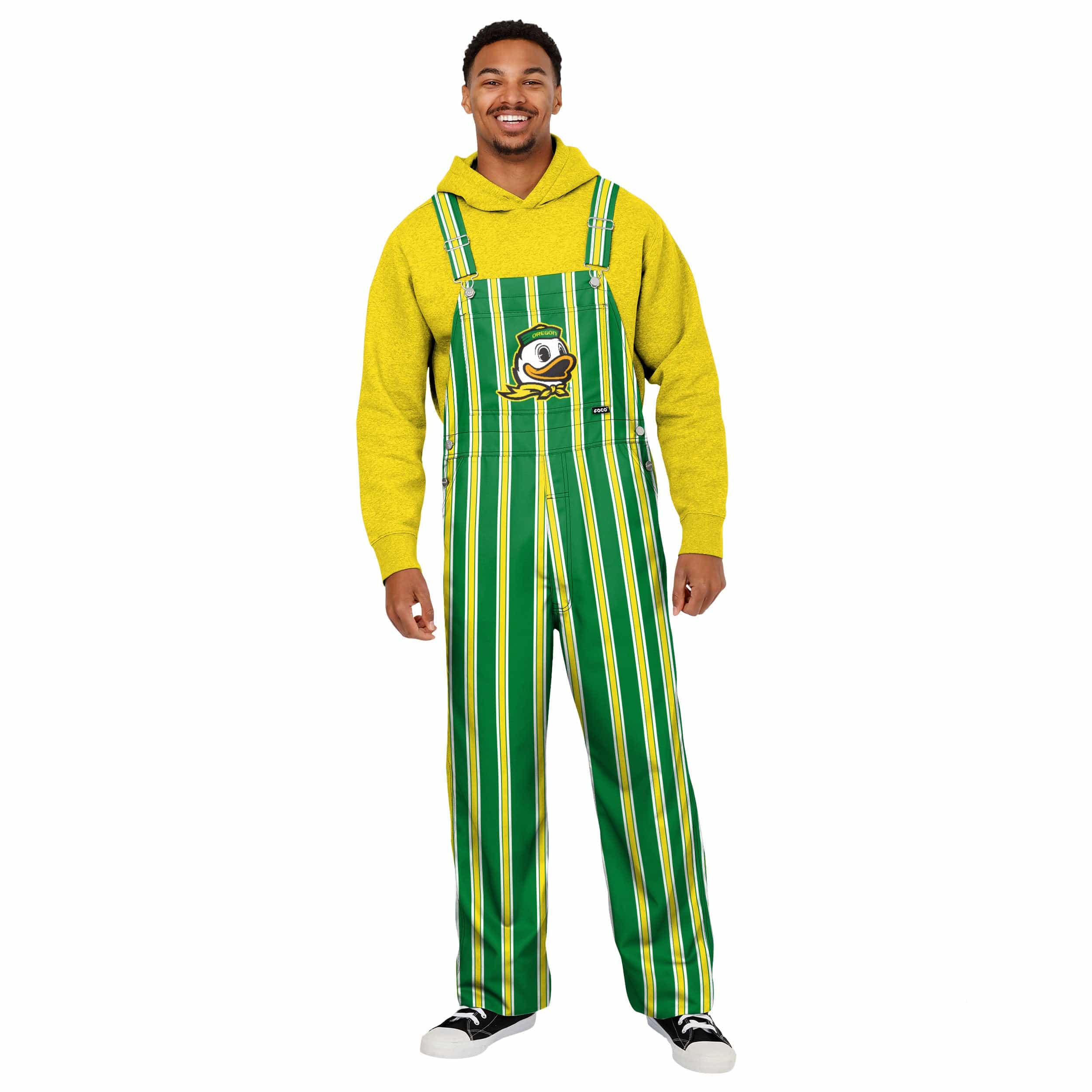 Oregon Ducks NCAA Mens Sideline Spirit Bib Overalls