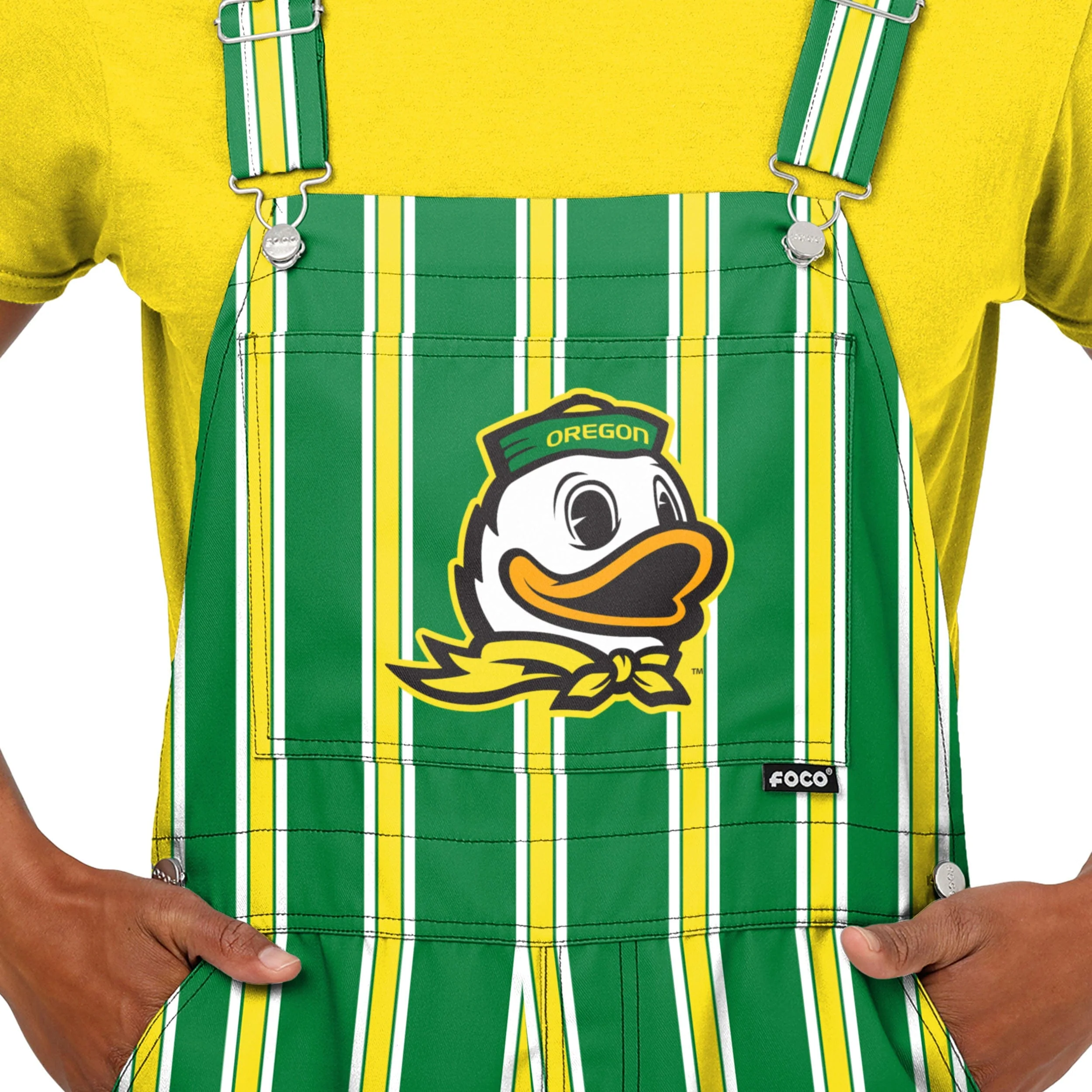 Oregon Ducks NCAA Mens Sideline Spirit Bib Overalls - Image 4