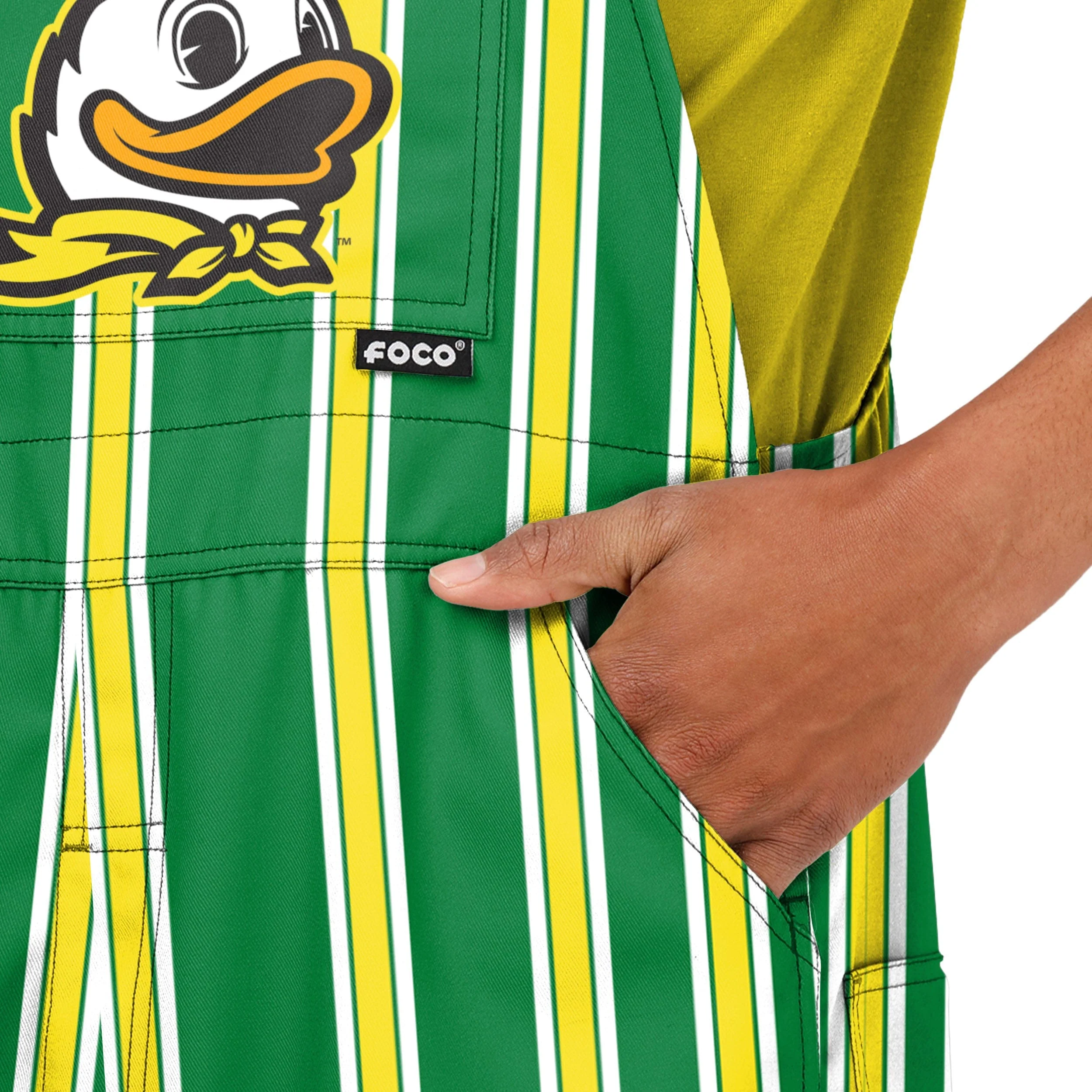 Oregon Ducks NCAA Mens Sideline Spirit Bib Overalls - Image 5