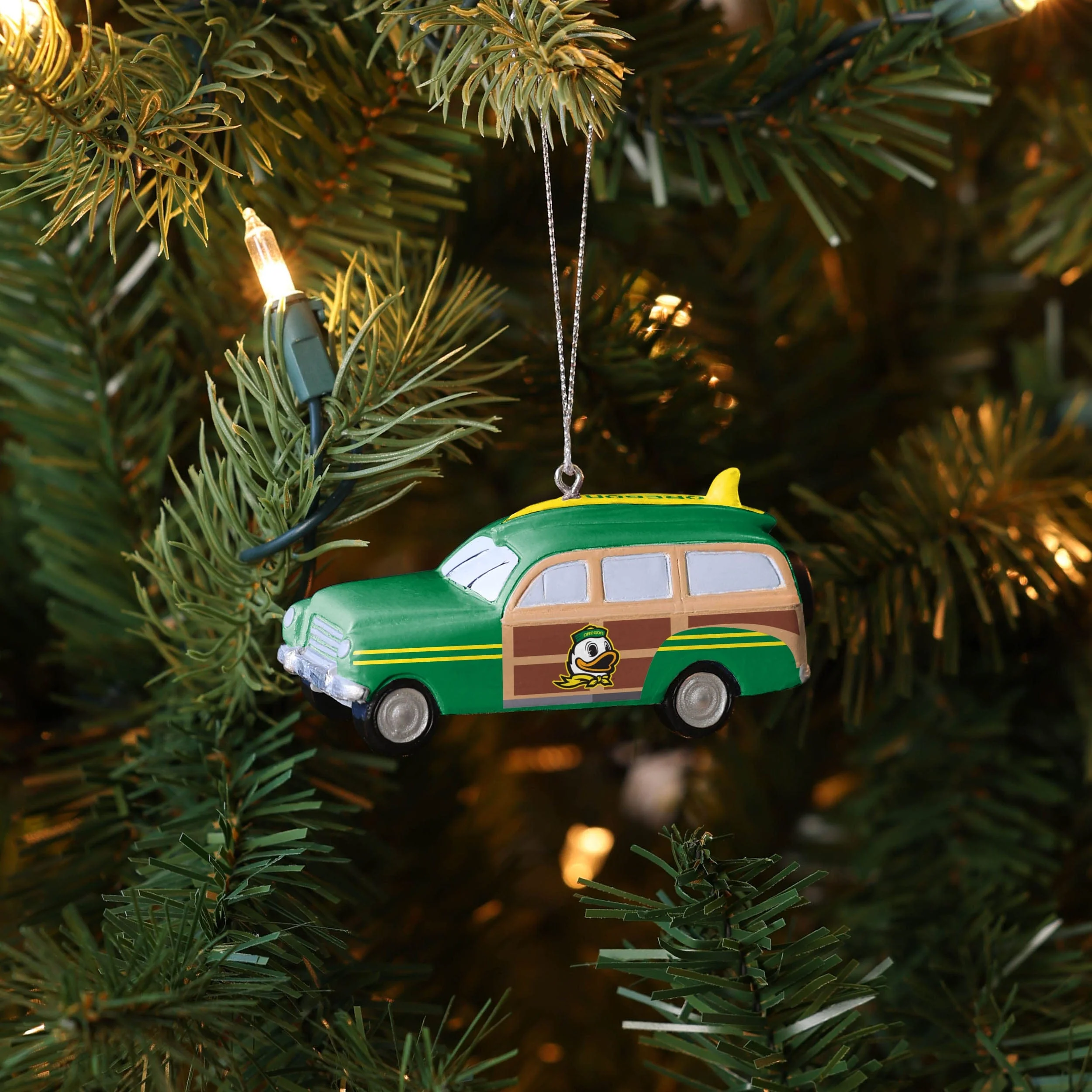 Oregon Ducks NCAA Station Wagon Ornament - Image 4