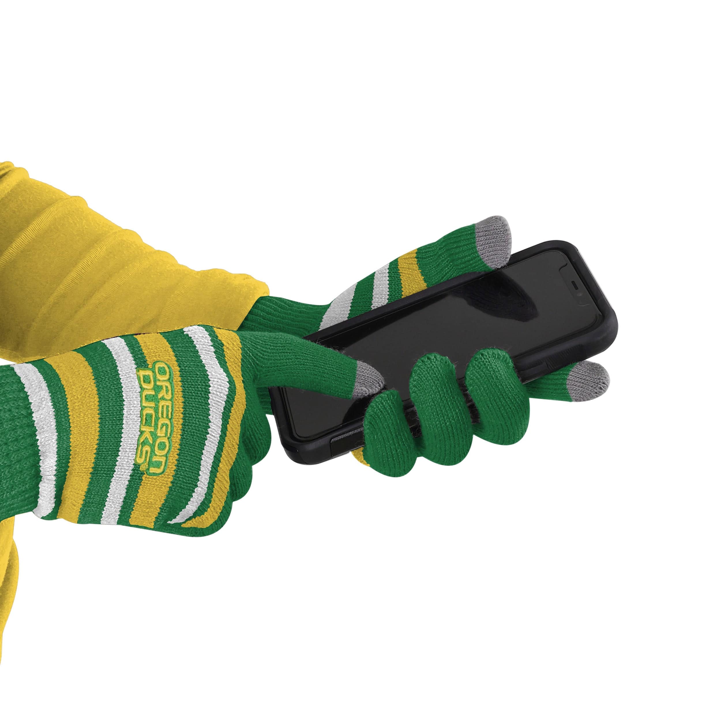 Oregon Ducks NCAA Stretch Gloves - Image 2