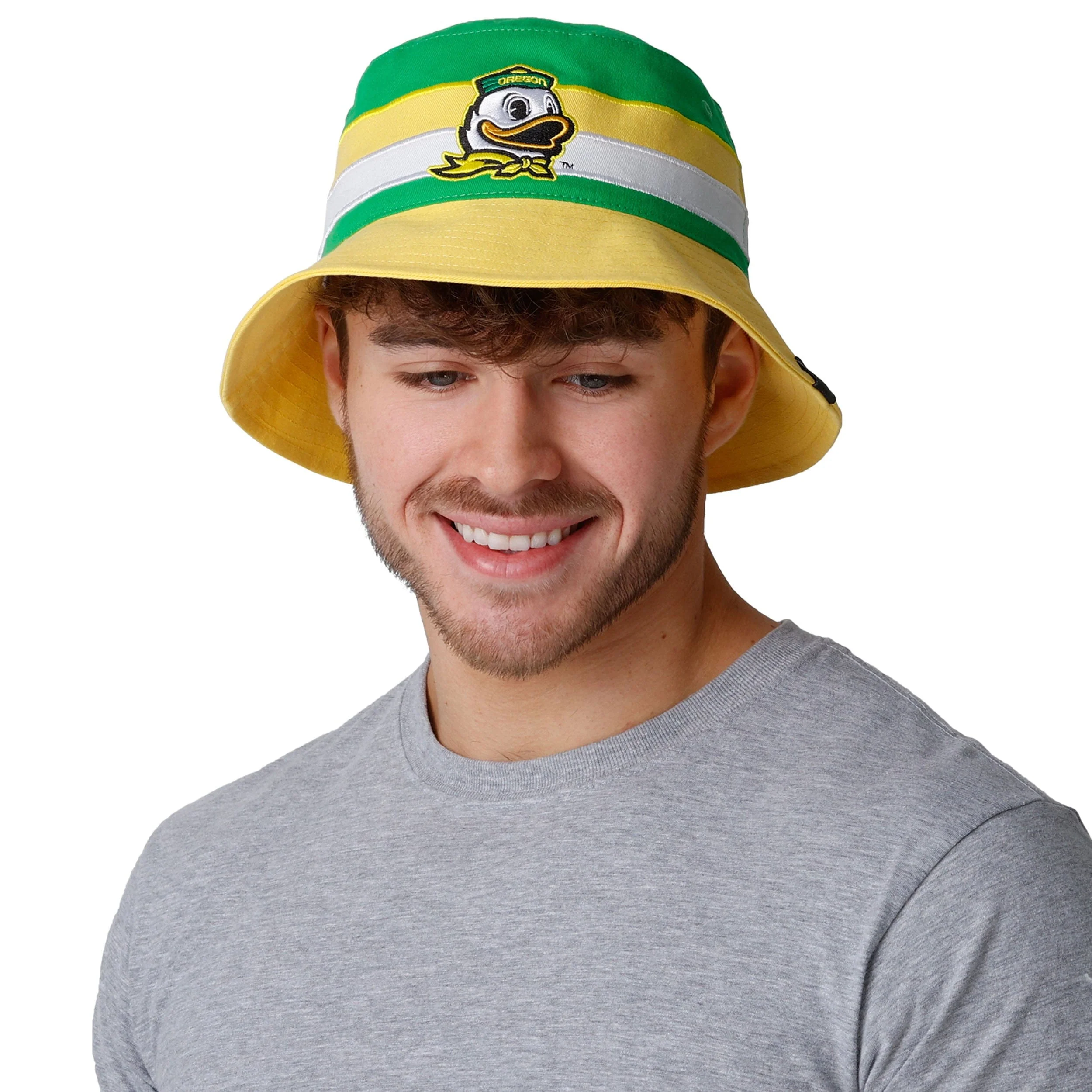 Oregon Ducks NCAA Team Stripe Bucket Hat - Image 5
