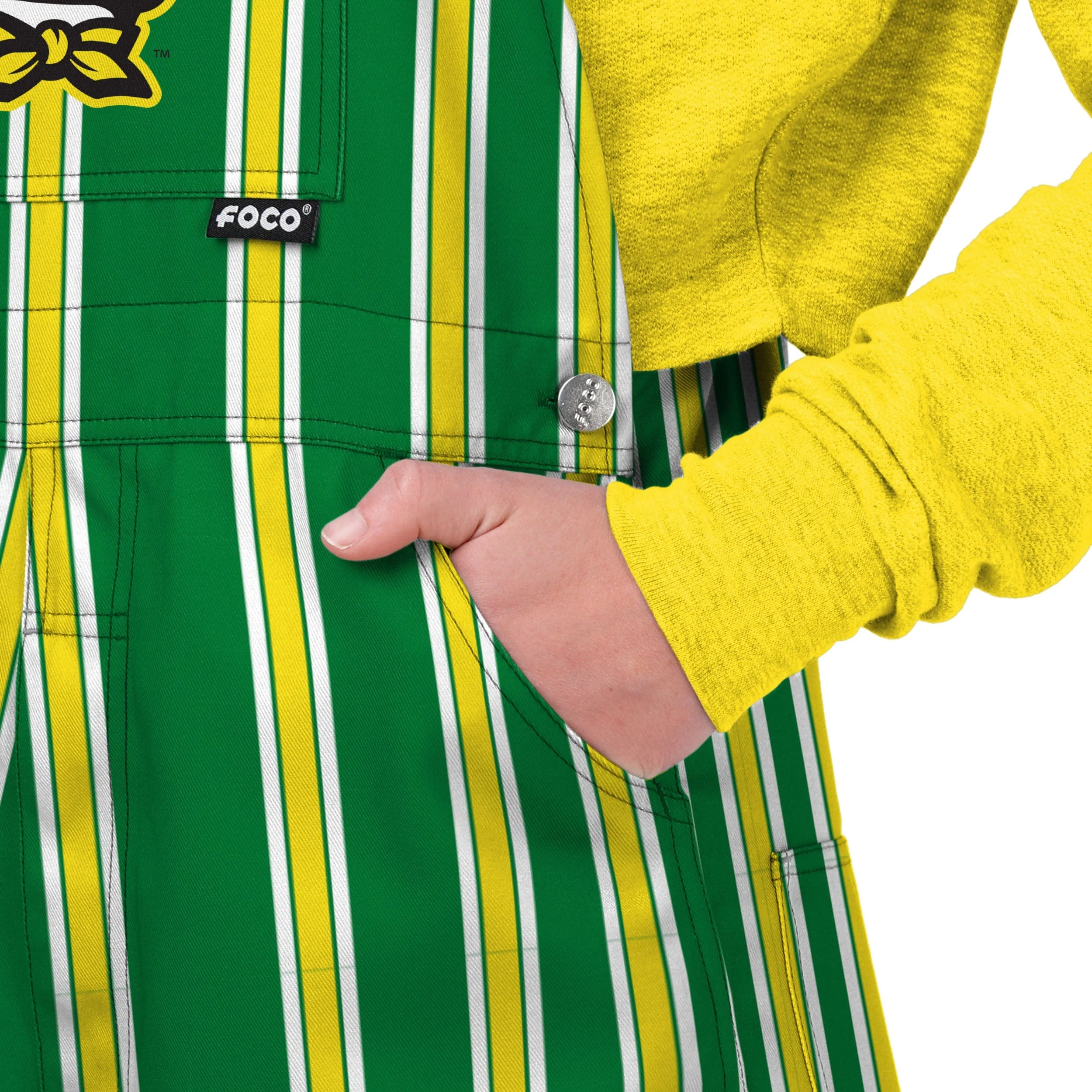 Oregon Ducks NCAA Womens Sideline Spirit Bib Overalls - Image 5