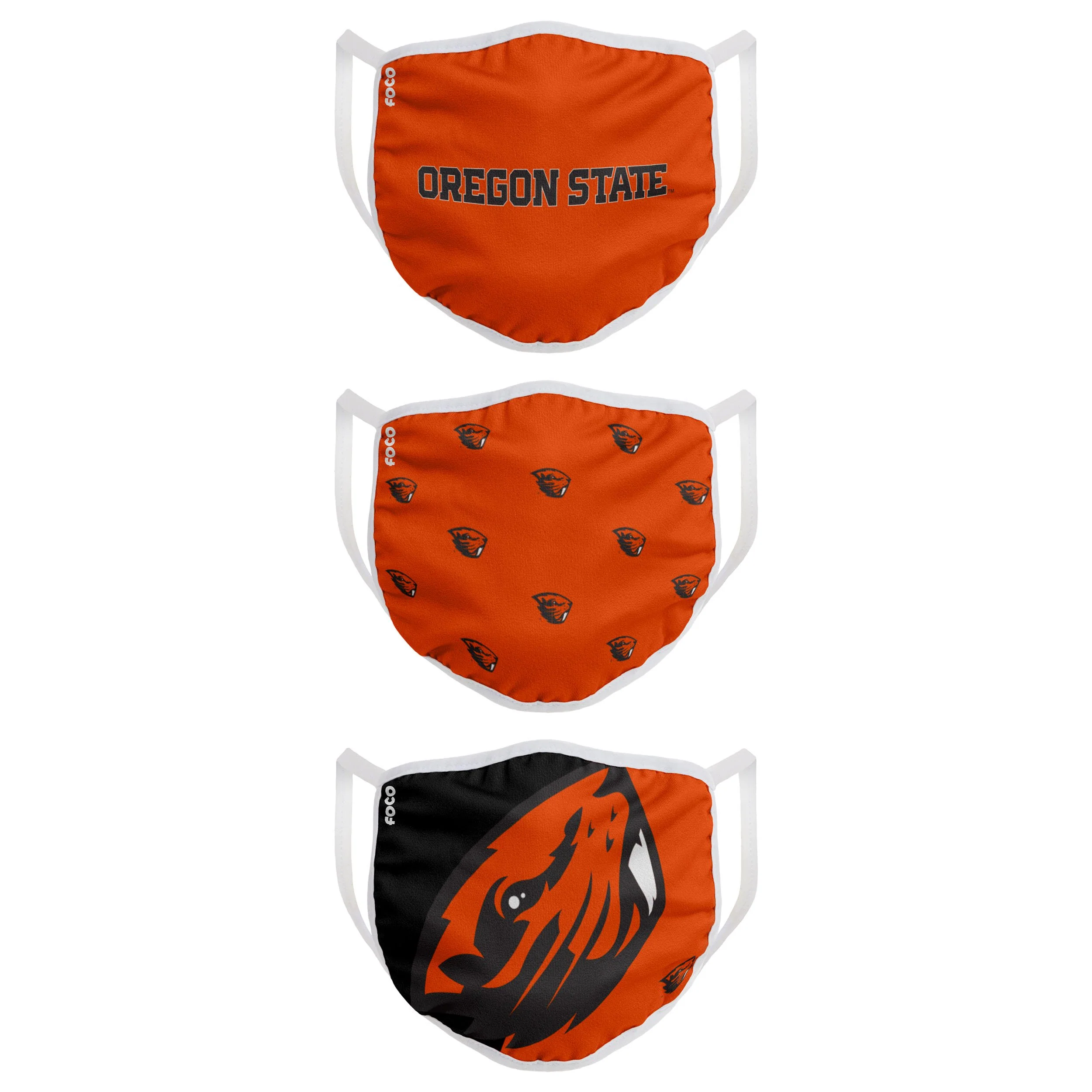 Oregon State Beavers NCAA 3 Pack Face Cover - Image 2