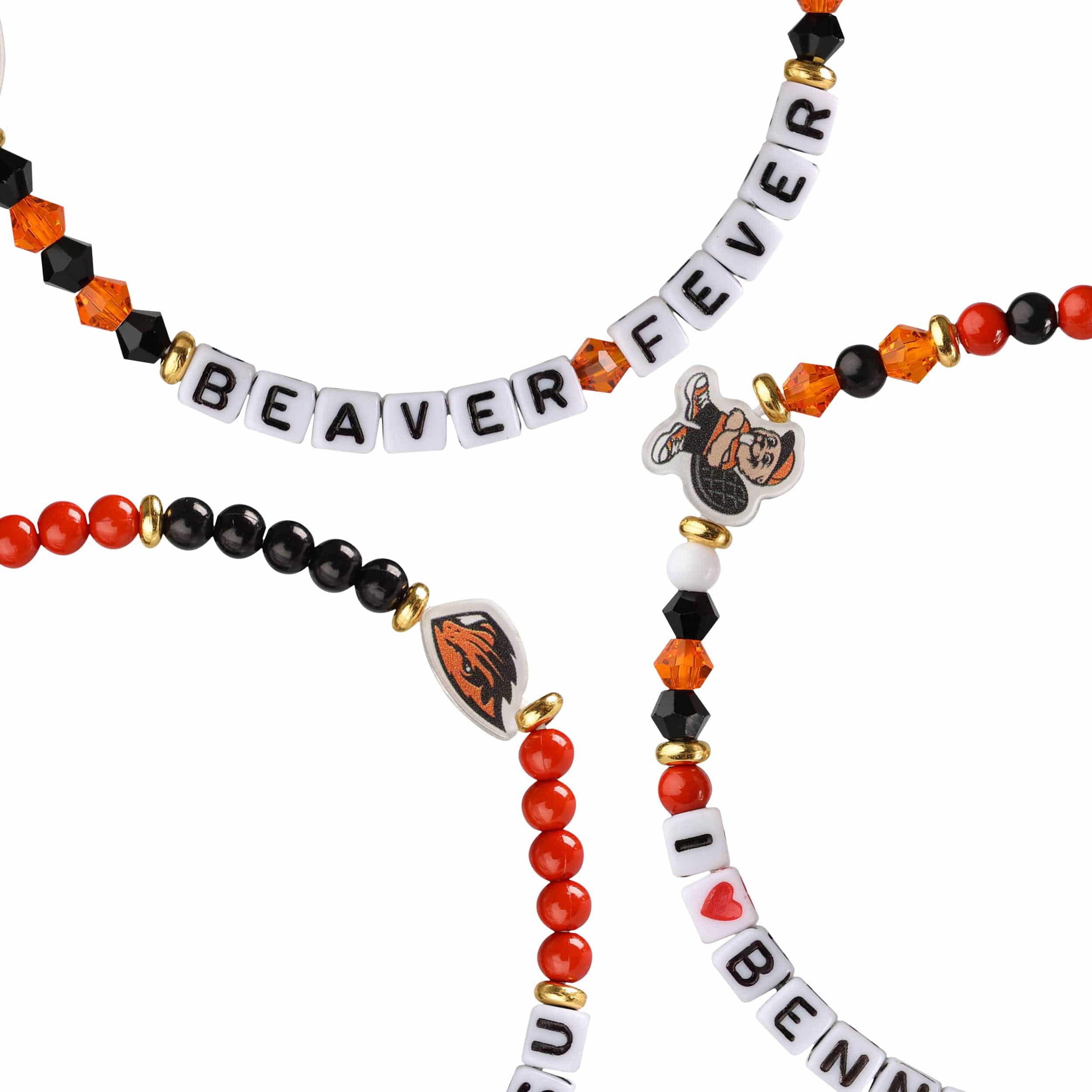 Oregon State Beavers NCAA 3 Pack Friendship Bracelet - Image 2