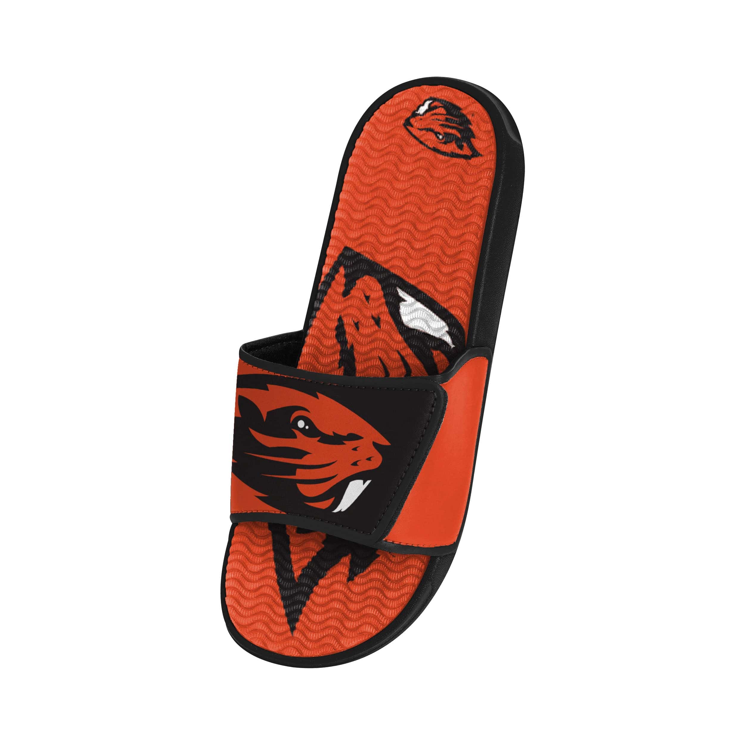 Oregon State Beavers NCAA Mens Colorblock Big Logo Gel Slides - Image 3