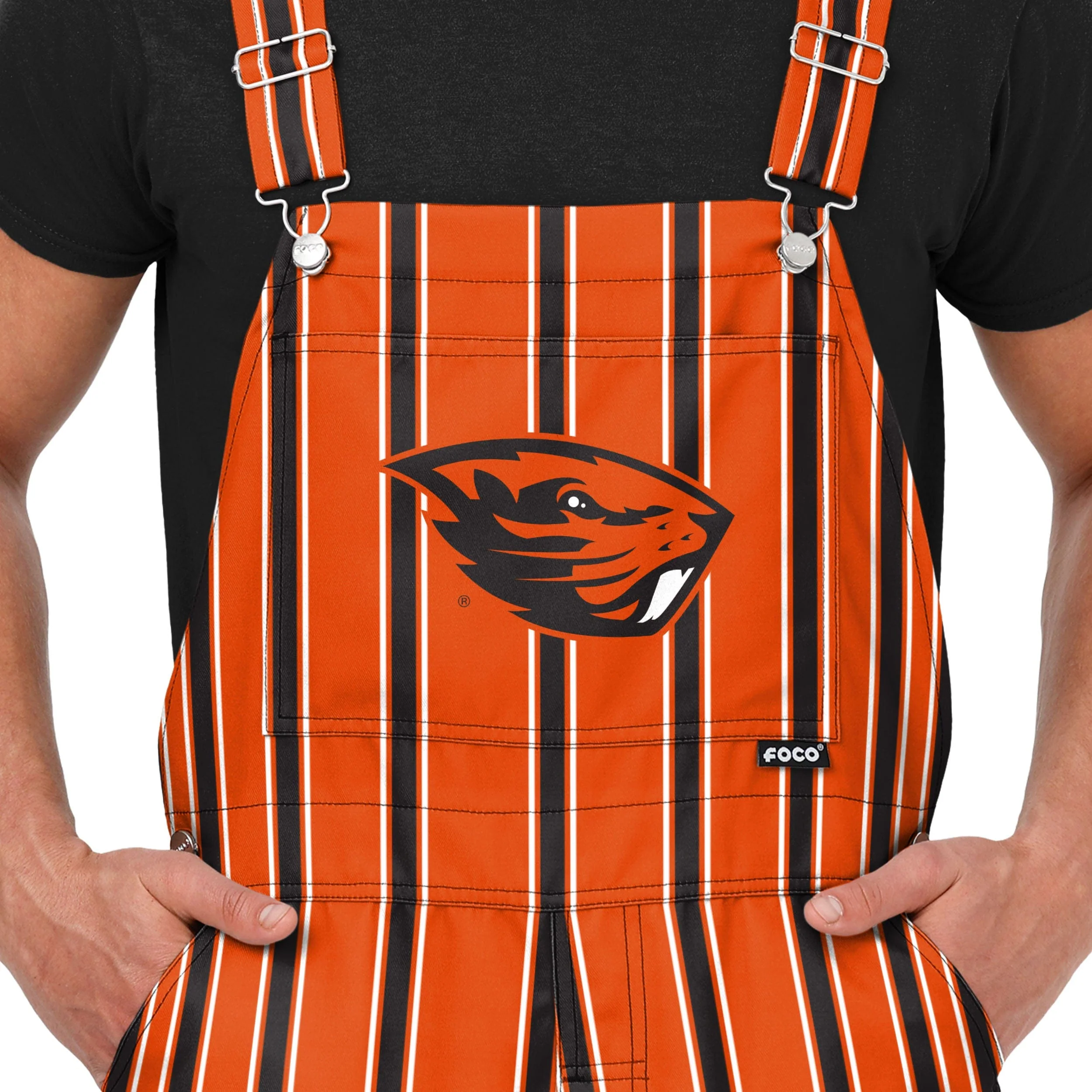 Oregon State Beavers NCAA Mens Sideline Spirit Bib Overalls - Image 4