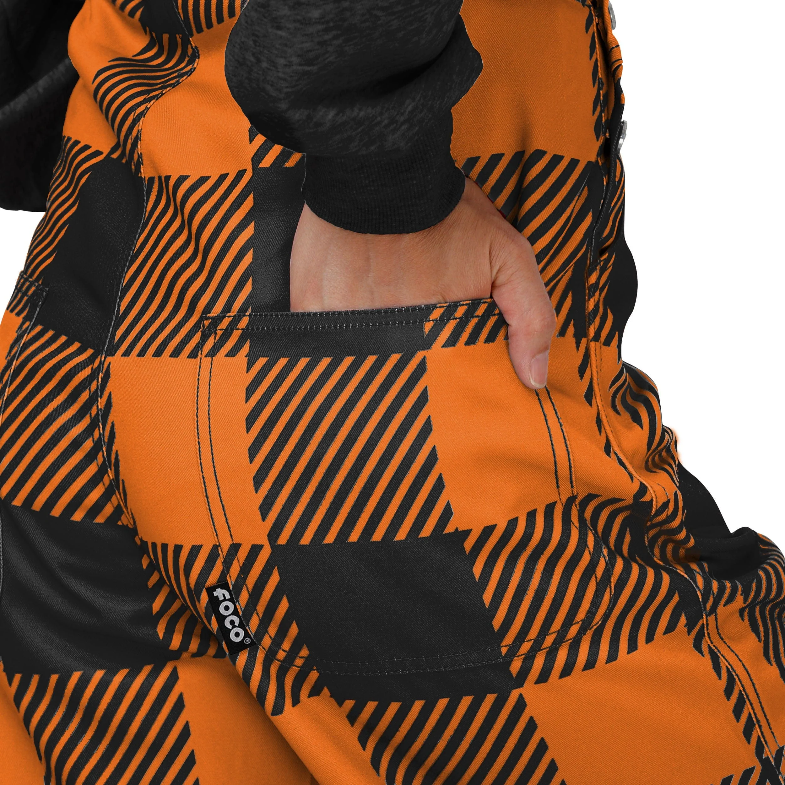Oregon State Beavers NCAA Womens Plaid Bib Overalls - Image 6