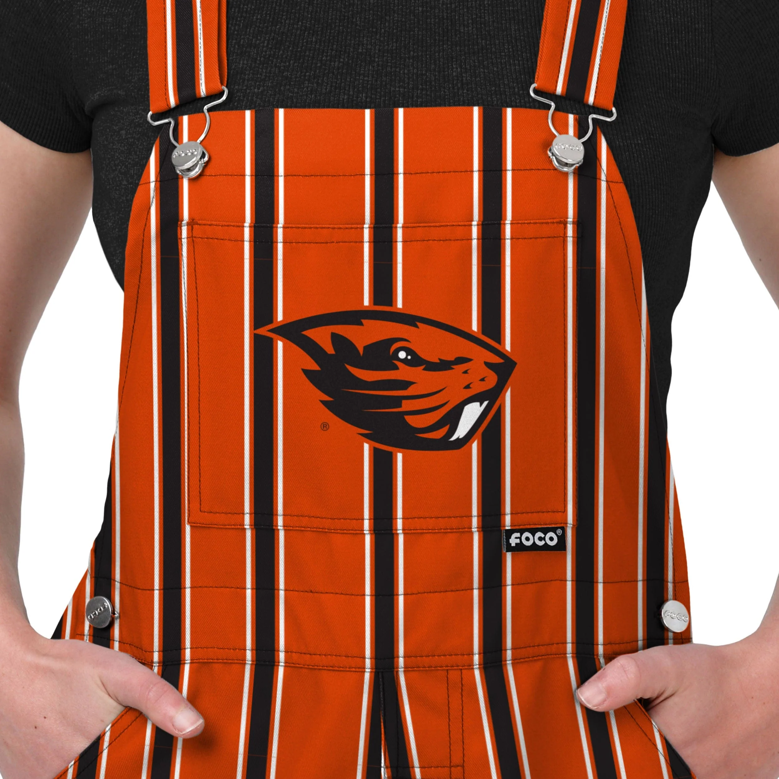Oregon State Beavers NCAA Womens Sideline Spirit Bib Overalls - Image 4