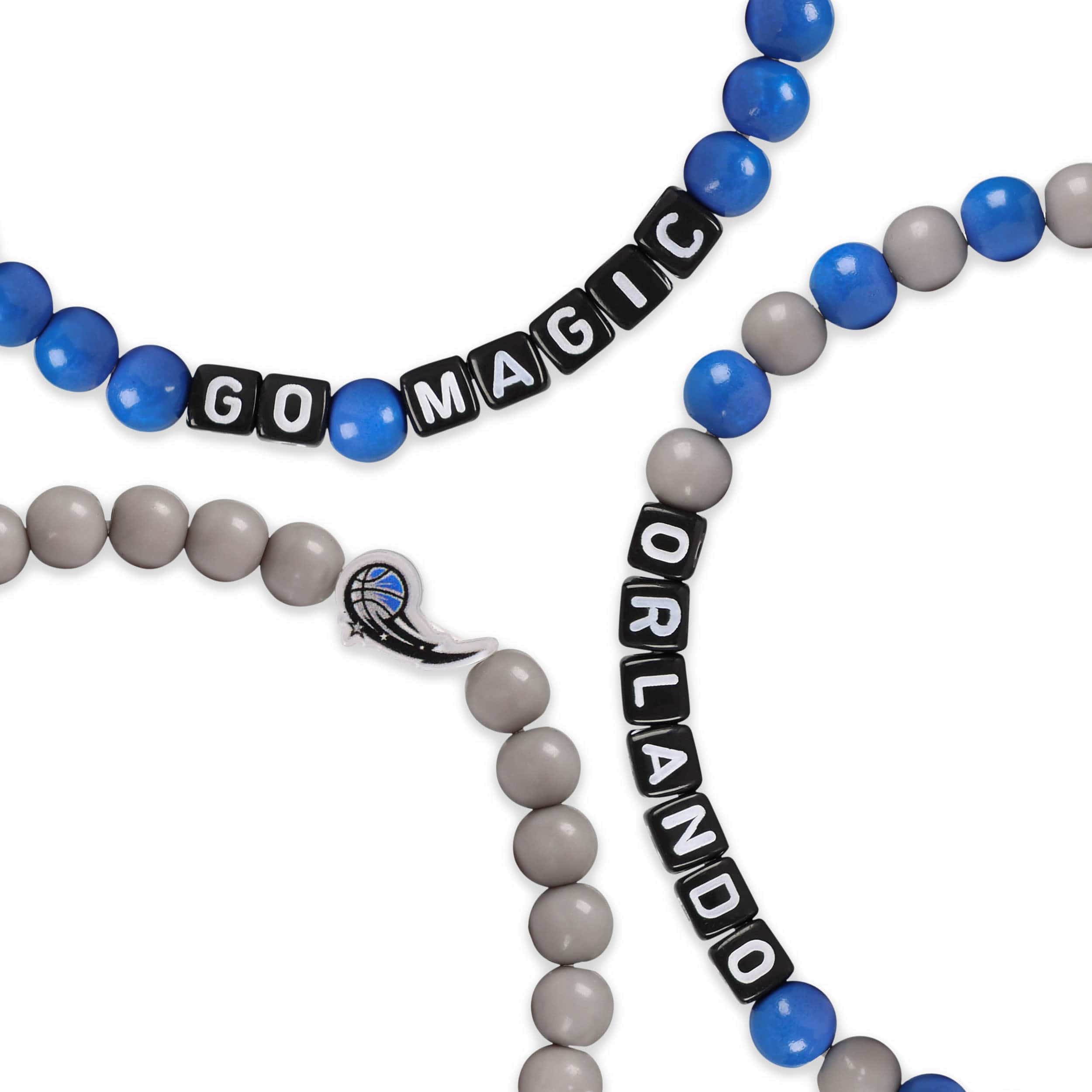 Orlando Magic NBA 3 Pack Beaded Friendship Bracelet - Image 2