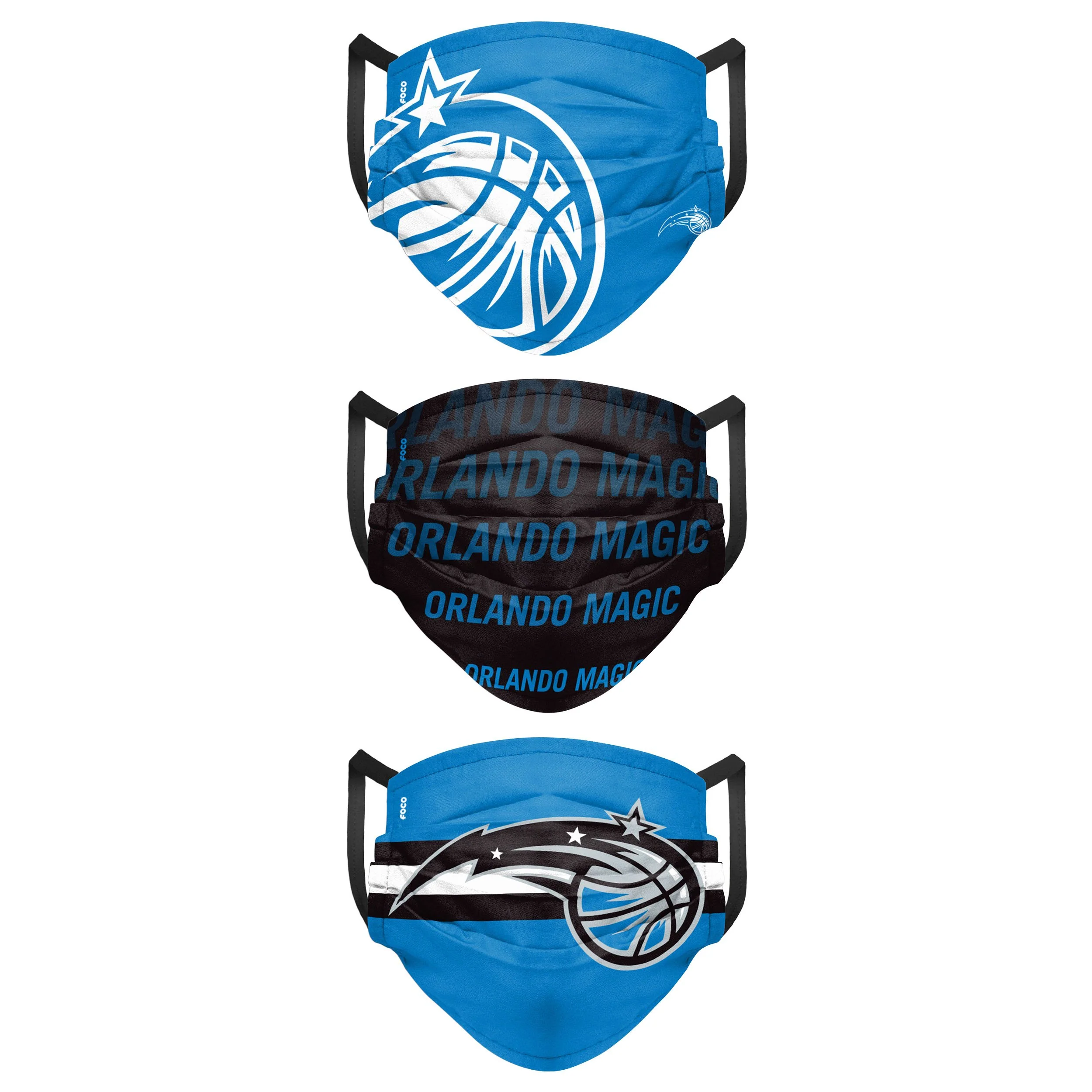 Orlando Magic NBA Mens Matchday 3 Pack Face Cover - Image 2