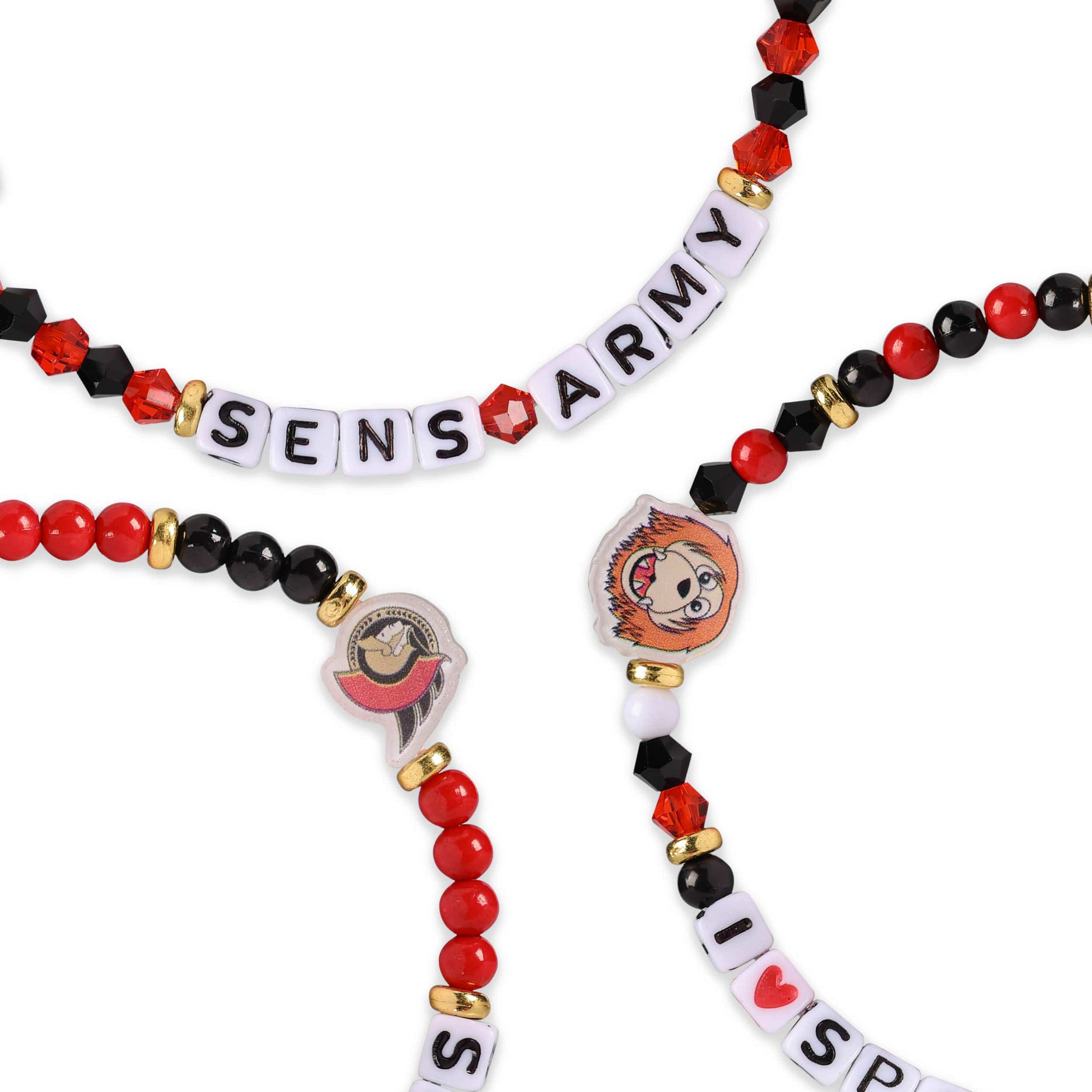 Ottawa Senators NHL 3 Pack Friendship Bracelet - Image 2