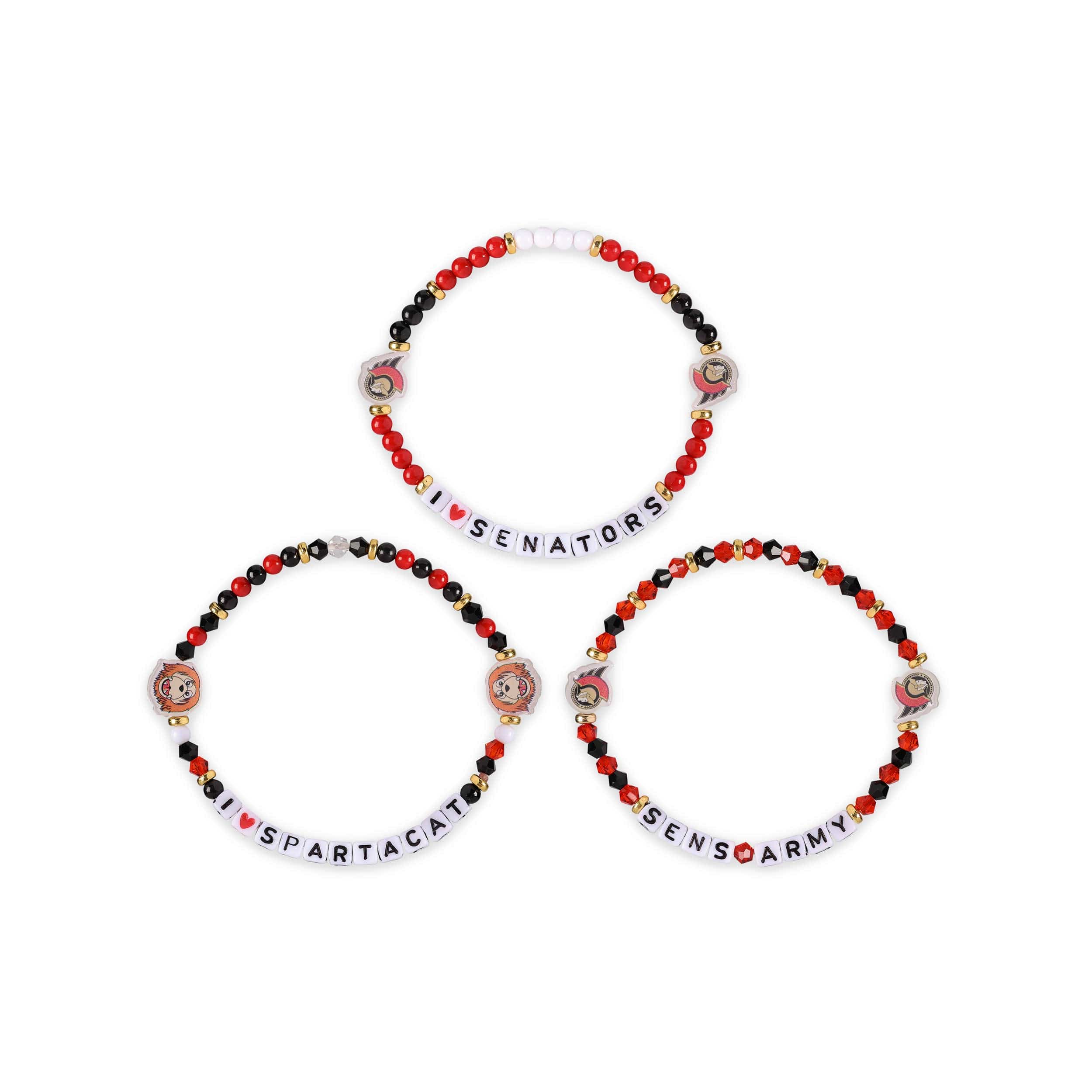 Ottawa Senators NHL 3 Pack Friendship Bracelet - Image 3
