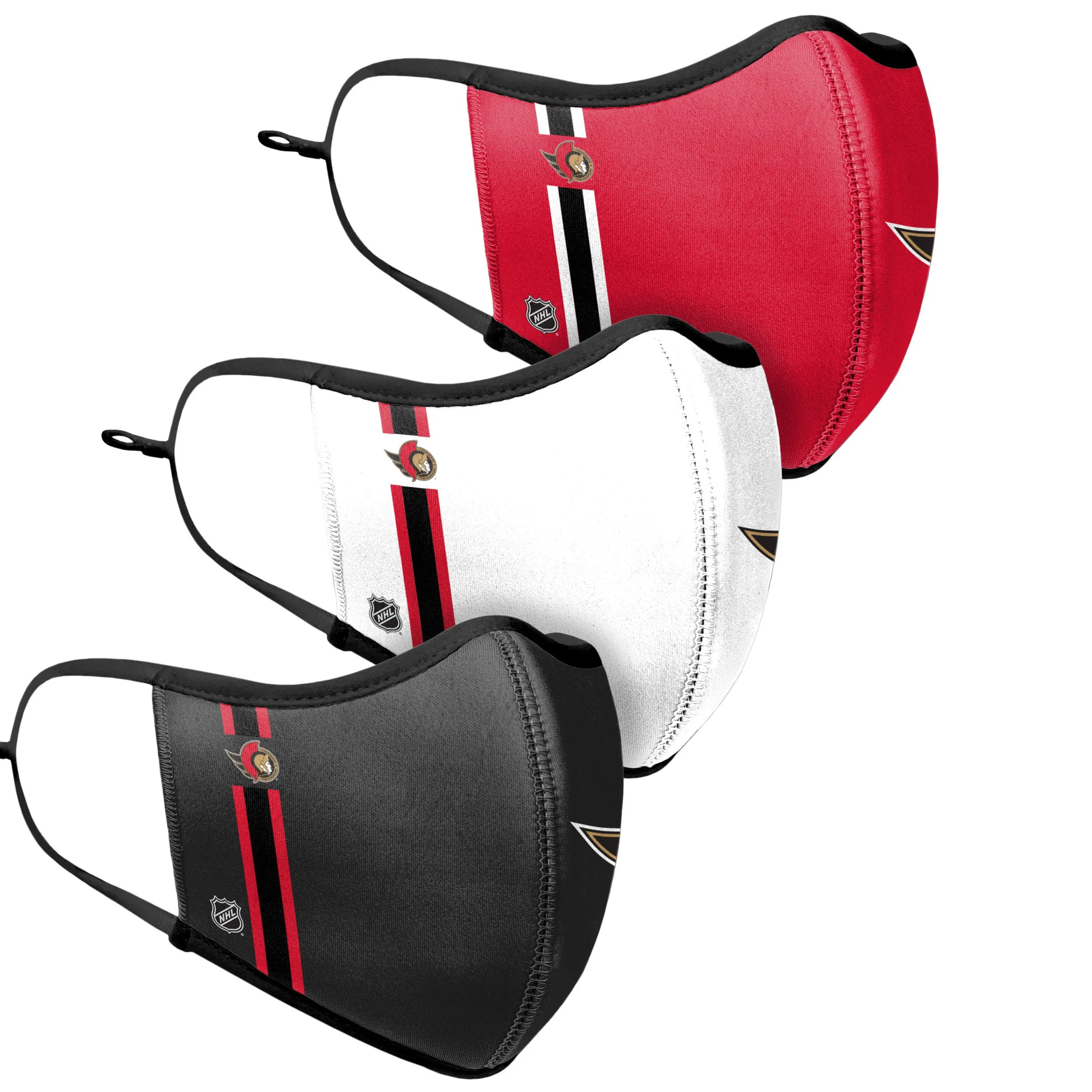 Ottawa Senators NHL Sport 3 Pack Face Cover - Image 4