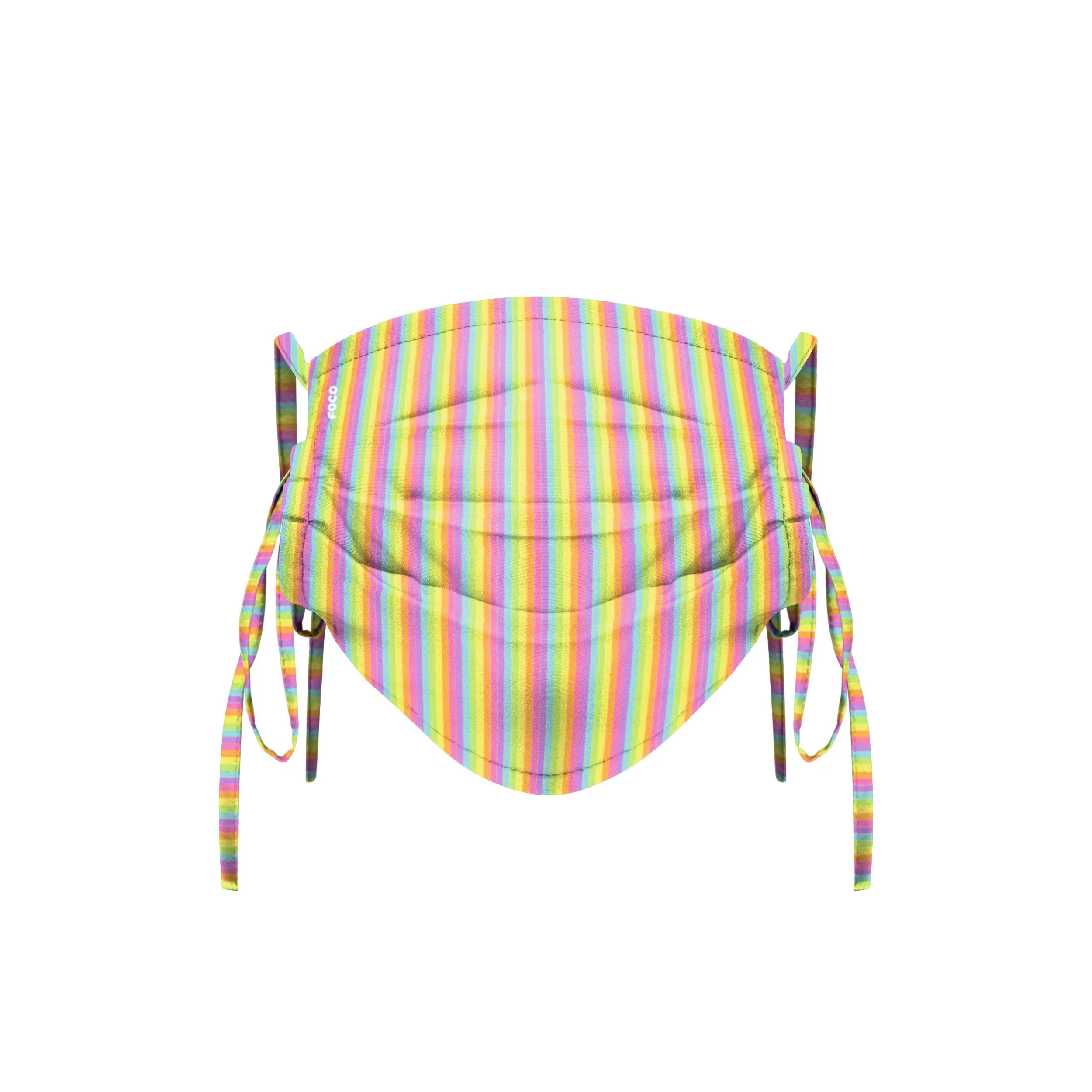 Pastel Stripes Tie-Back Face Cover - Image 2