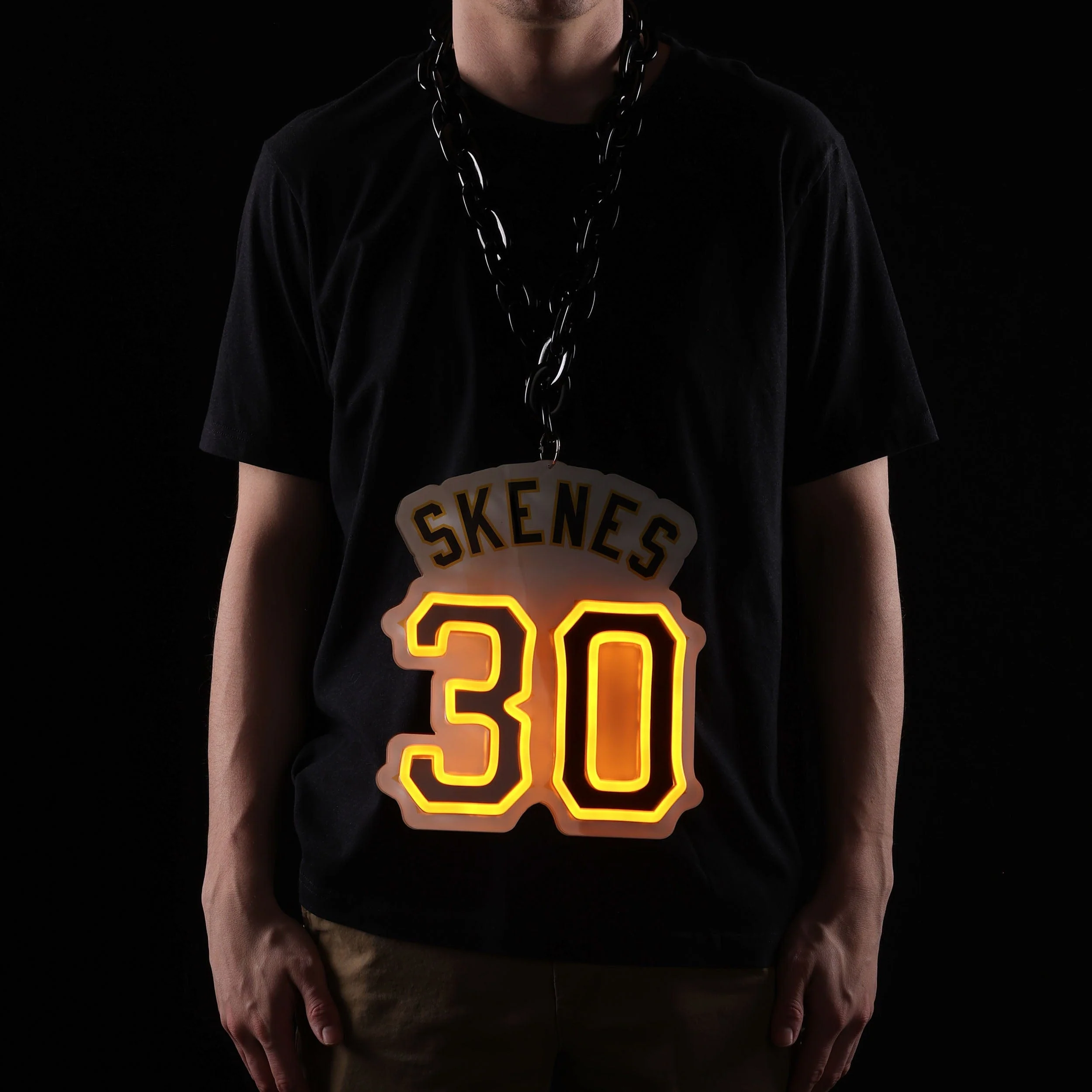 Paul Skenes Pittsburgh Pirates MLB Neon Light Up Big Logo Player Chain - Image 3