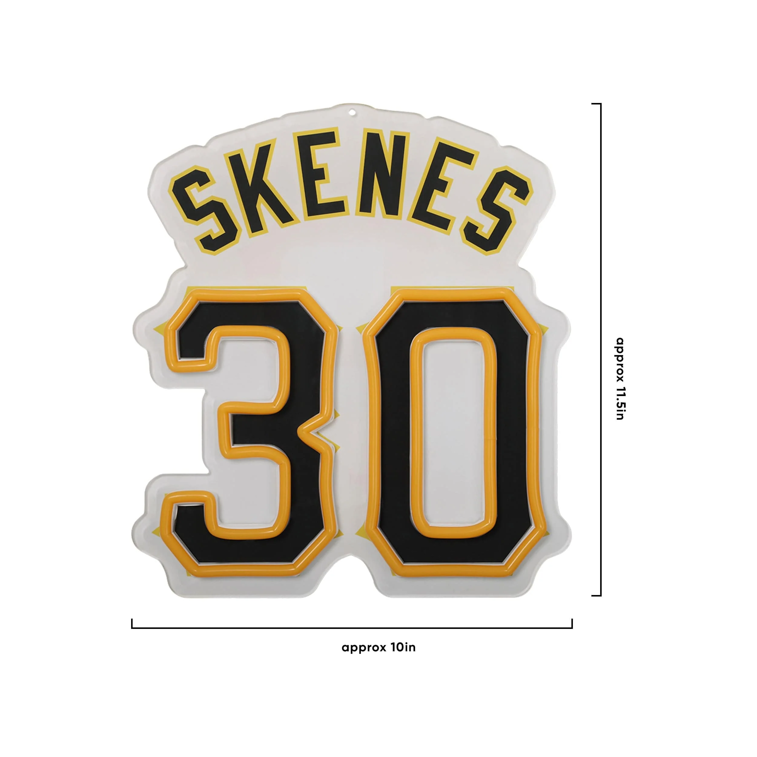 Paul Skenes Pittsburgh Pirates MLB Neon Light Up Big Logo Player Chain - Image 5