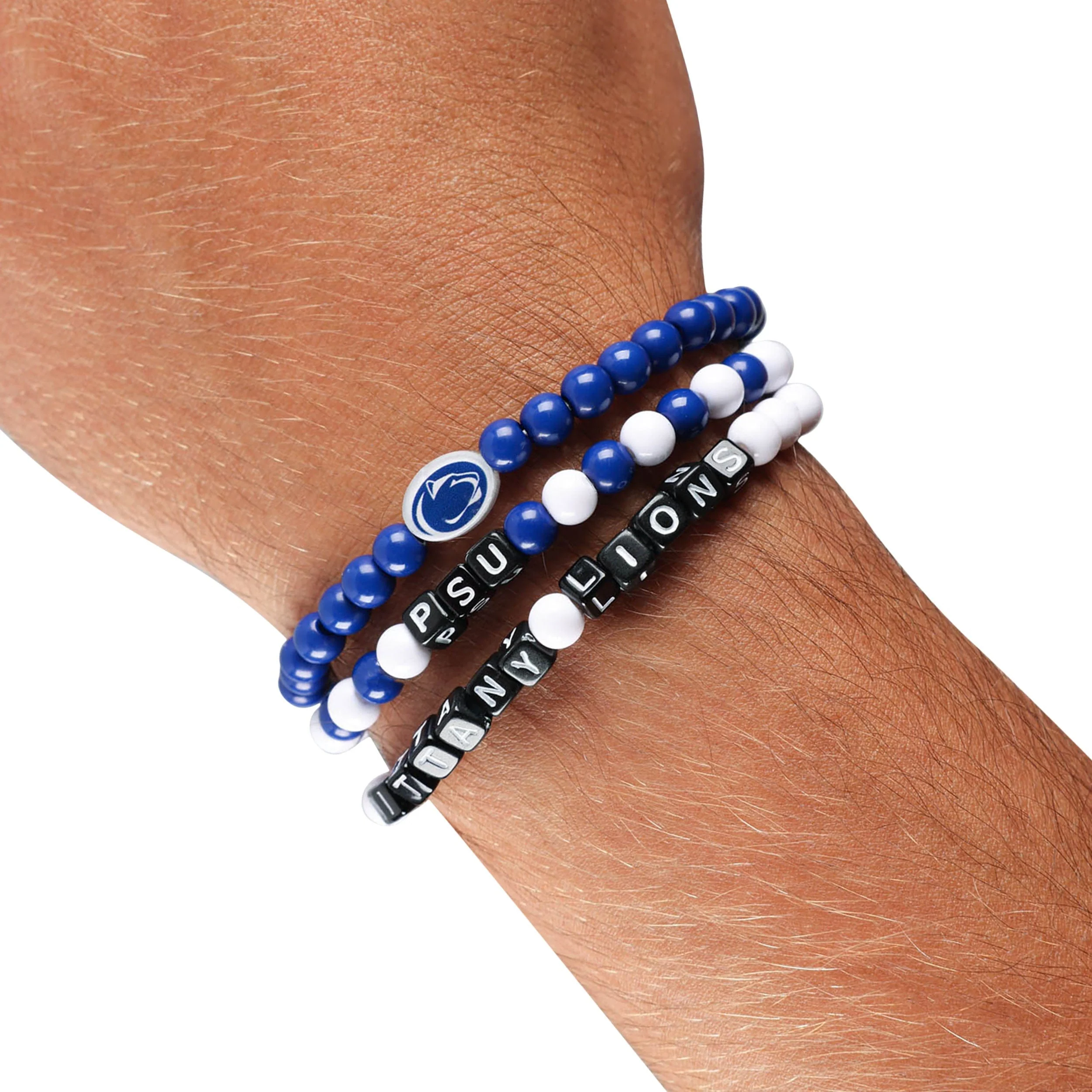 Penn State Nittany Lions NCAA 3 Pack Beaded Friendship Bracelet - Image 4