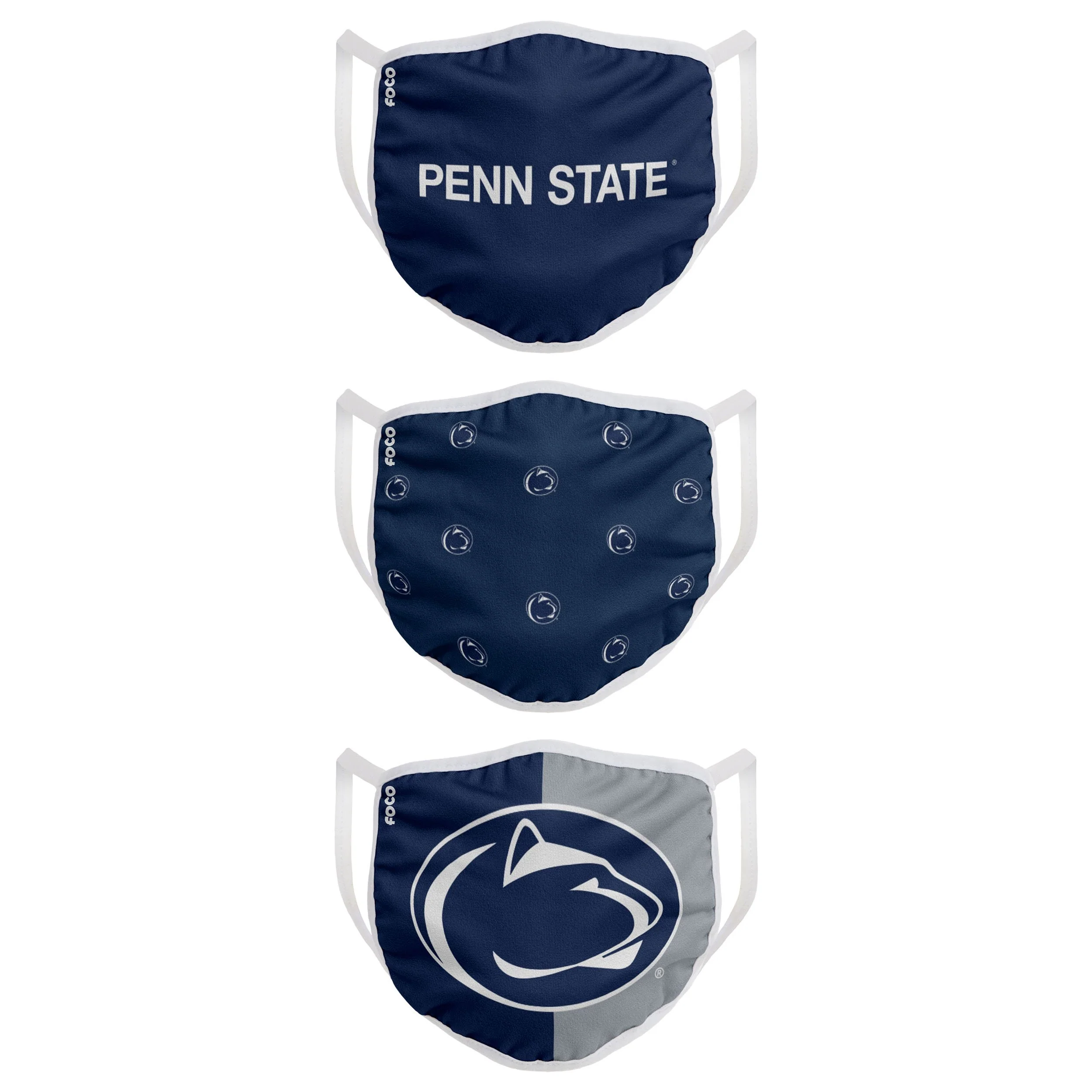 Penn State Nittany Lions NCAA 3 Pack Face Cover - Image 2