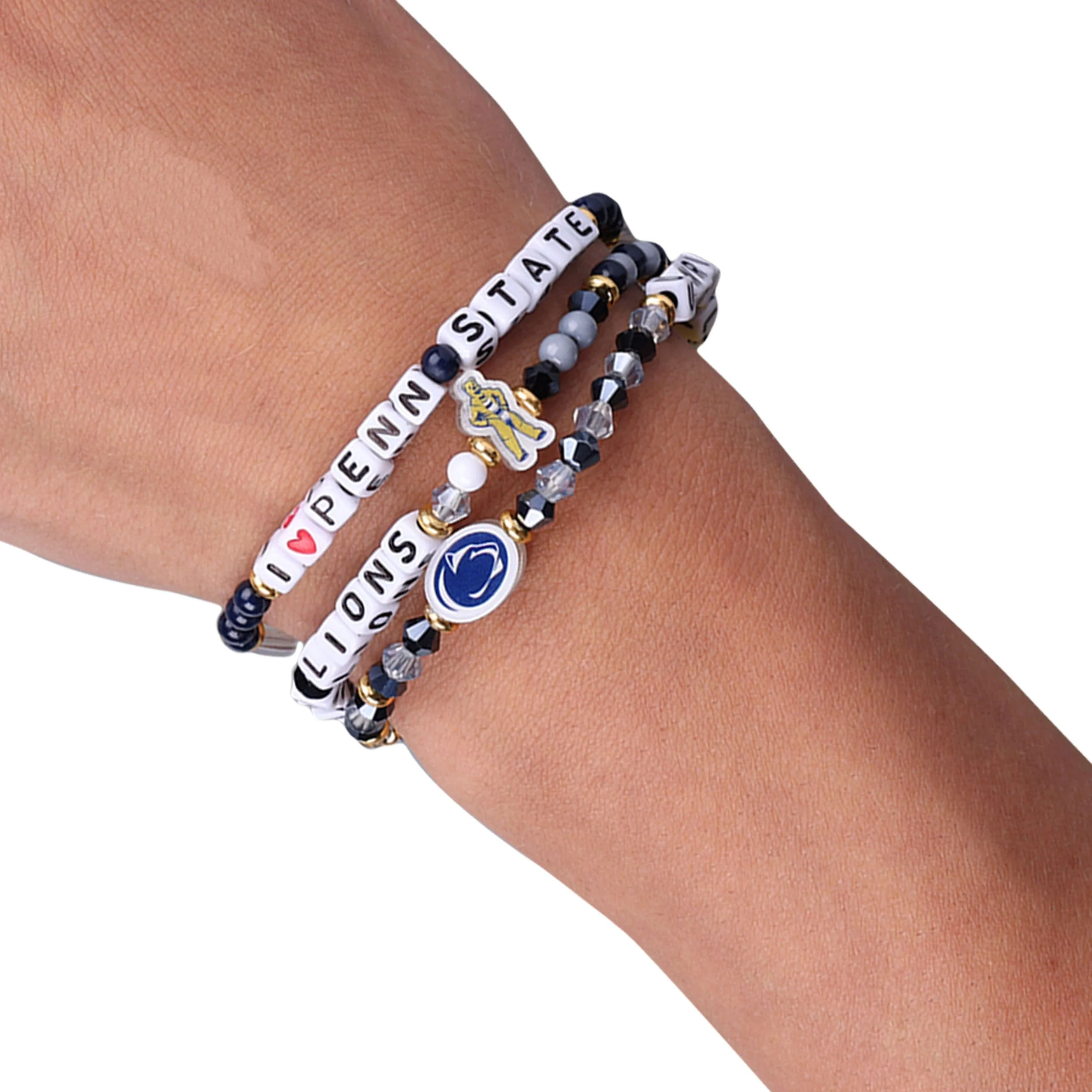 Penn State Nittany Lions NCAA 3 Pack Friendship Bracelet - Image 4