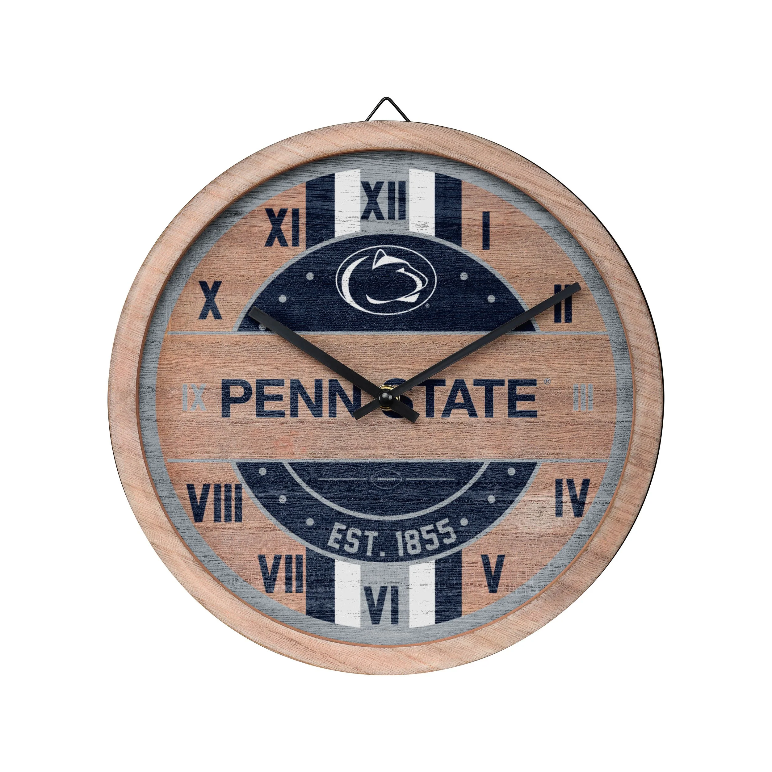 Penn State Nittany Lions NCAA Barrel Wall Clock