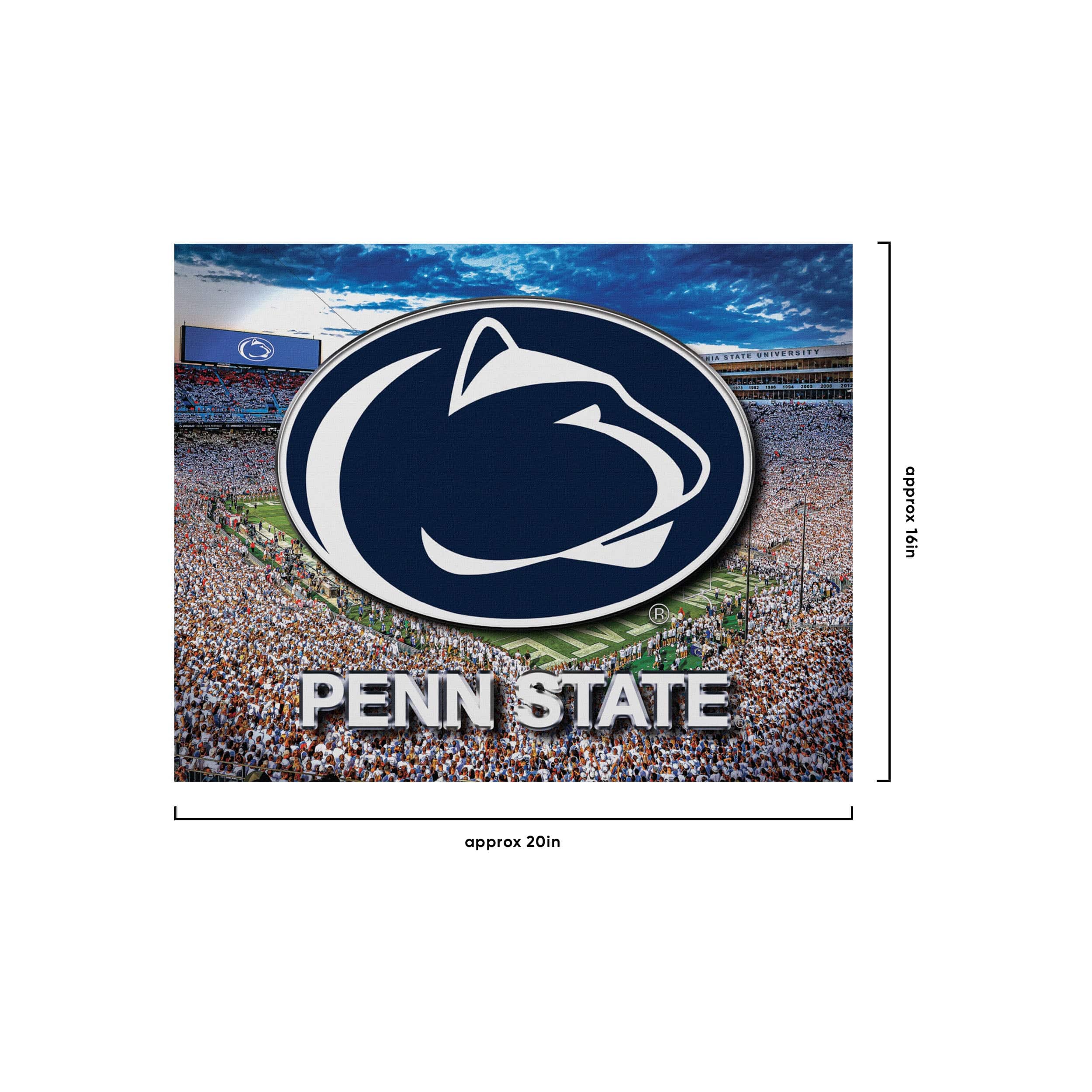 Penn State Nittany Lions NCAA Canvas Wall Sign - Image 4