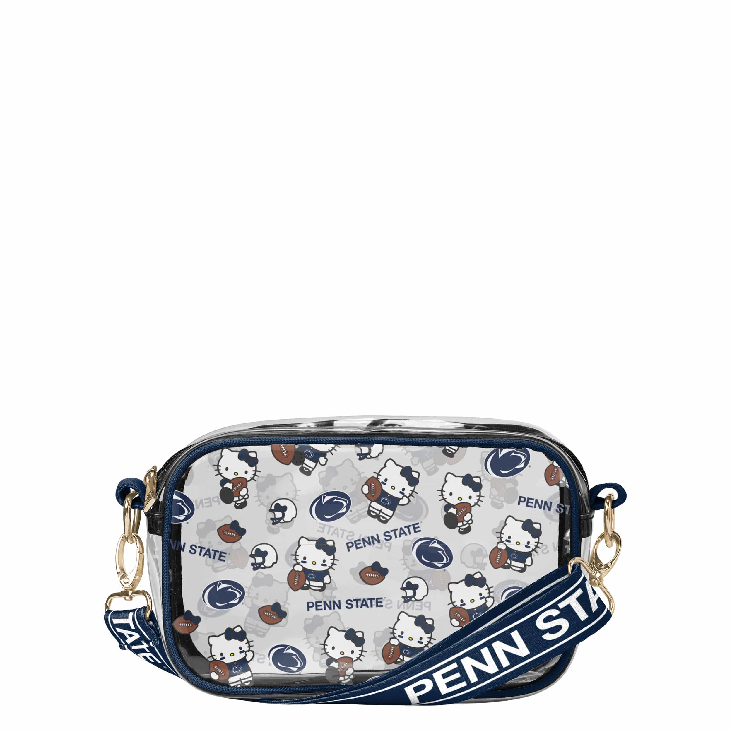 Penn State Nittany Lions NCAA Hello Kitty® Clear Crossbody Bag (PREORDER - SHIPS MID JULY)