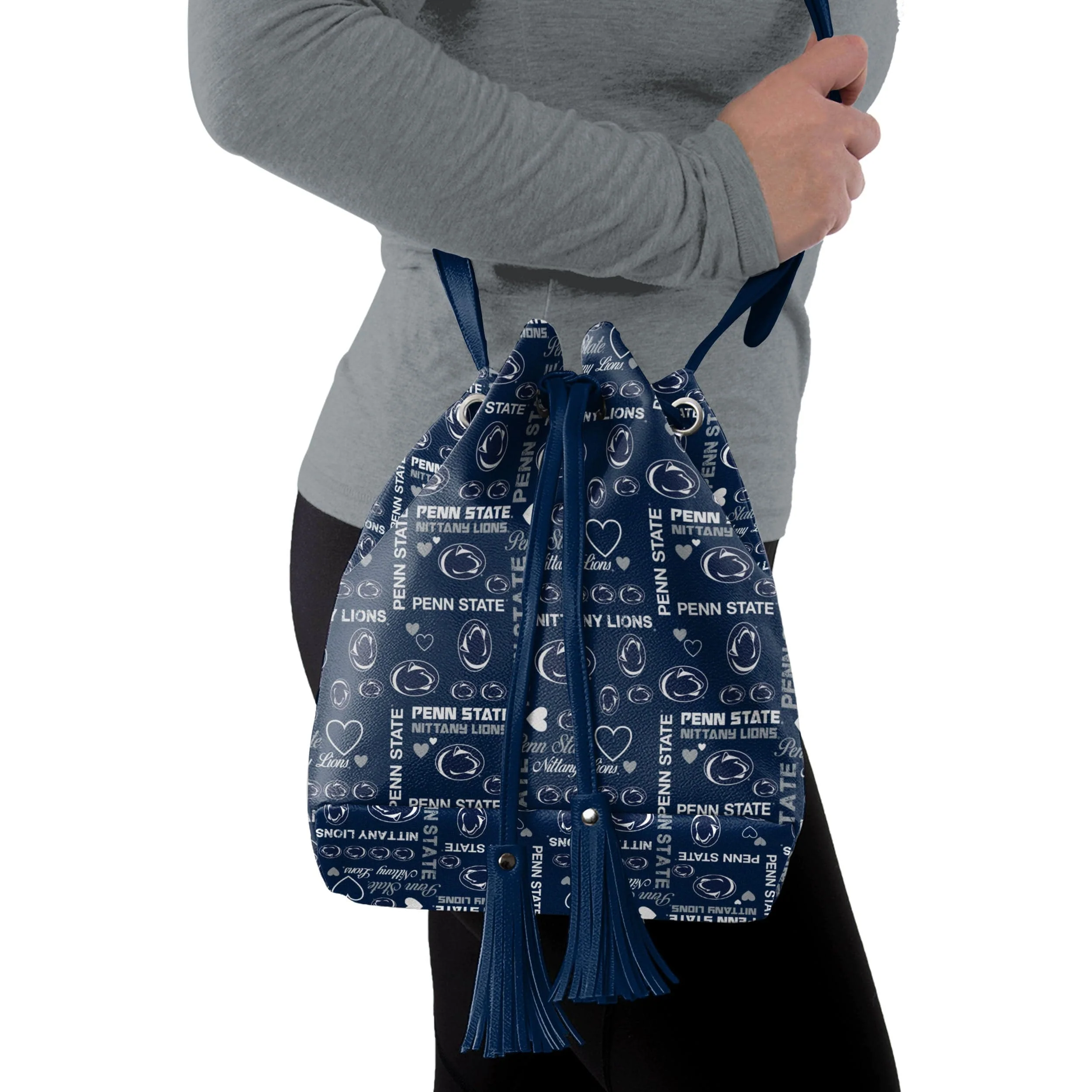 Penn State Nittany Lions NCAA Logo Love Cinch Purse - Image 2