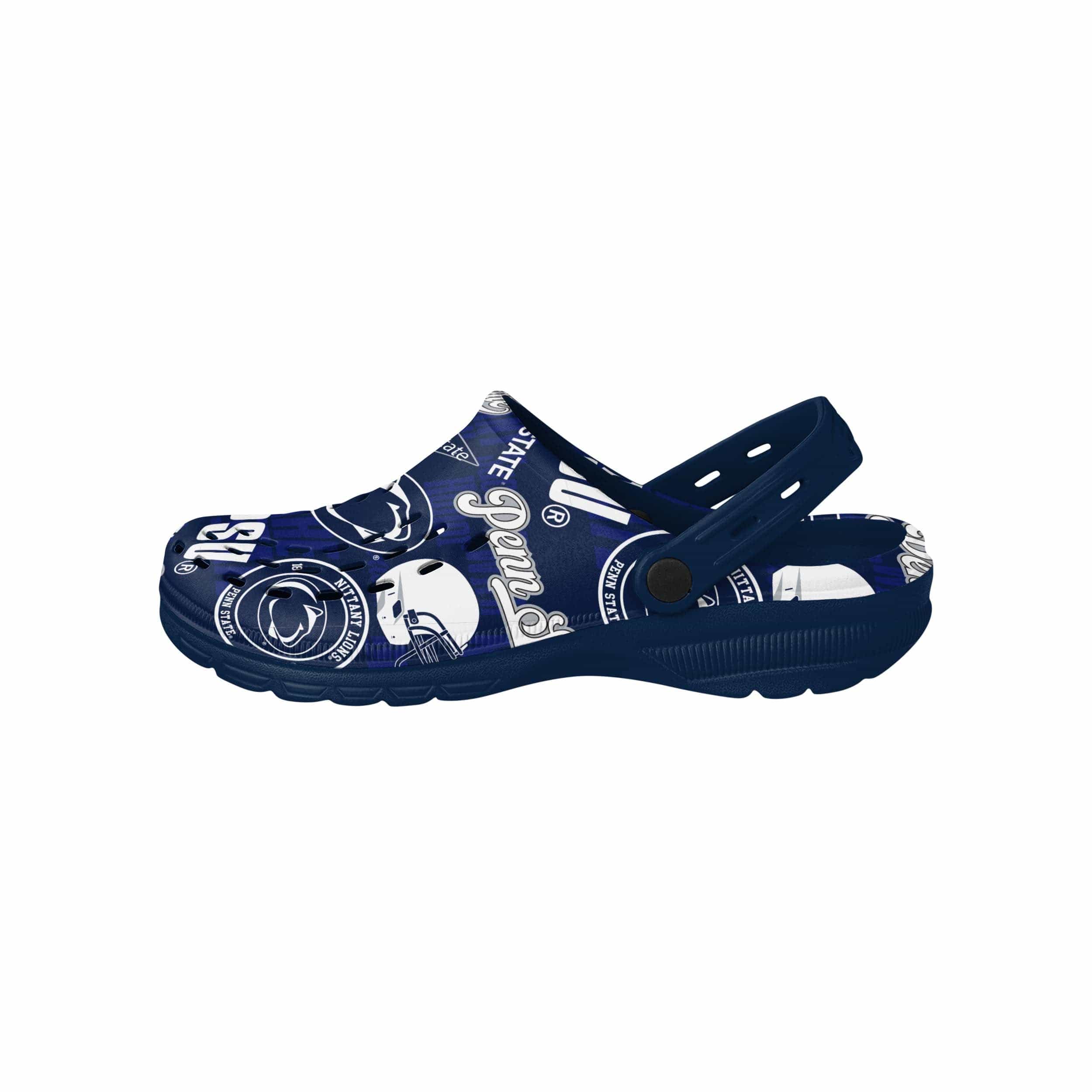Penn State Nittany Lions NCAA Mens Historic Print Clog With Strap - Image 2