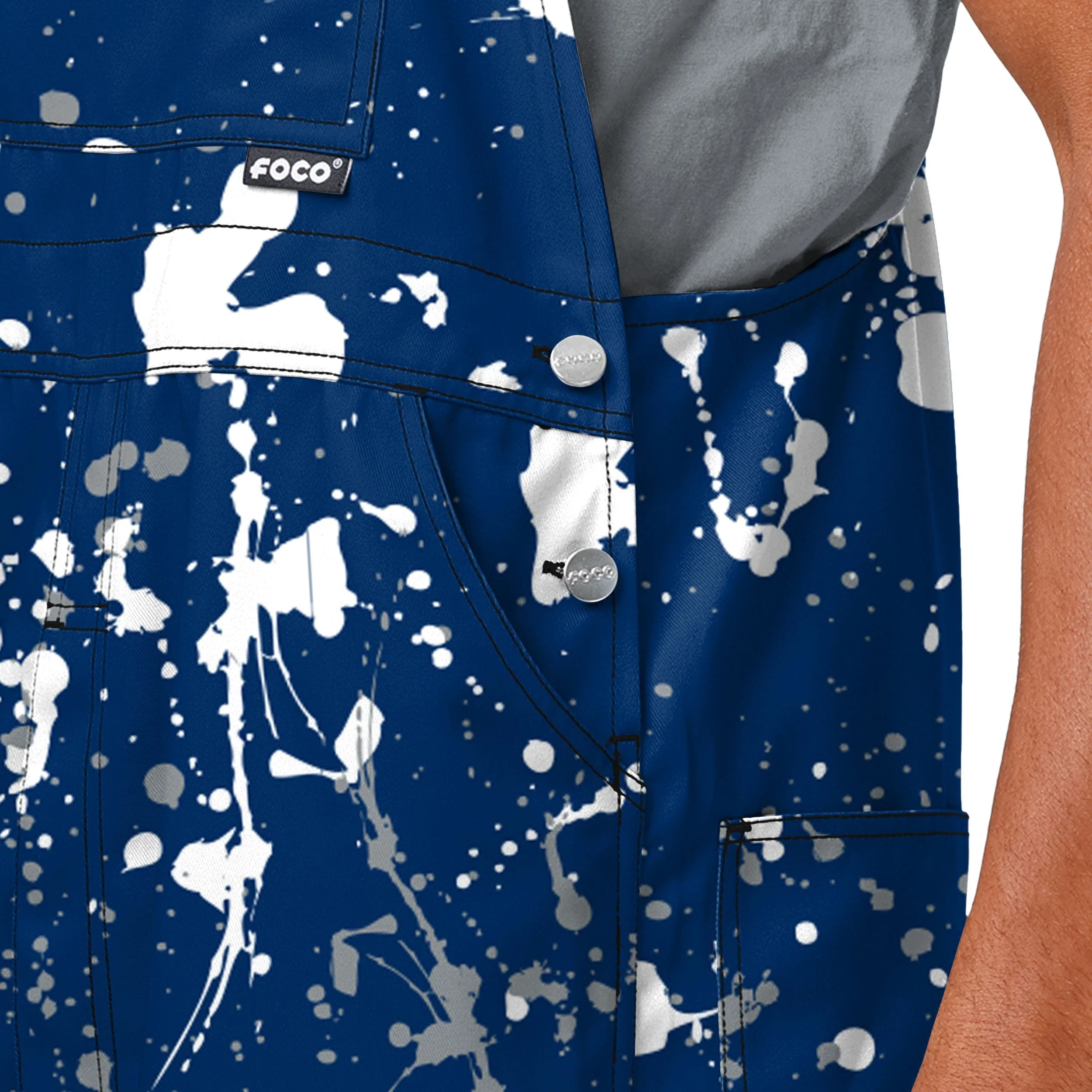 Penn State Nittany Lions NCAA Mens Paint Splatter Bib Overalls - Image 5