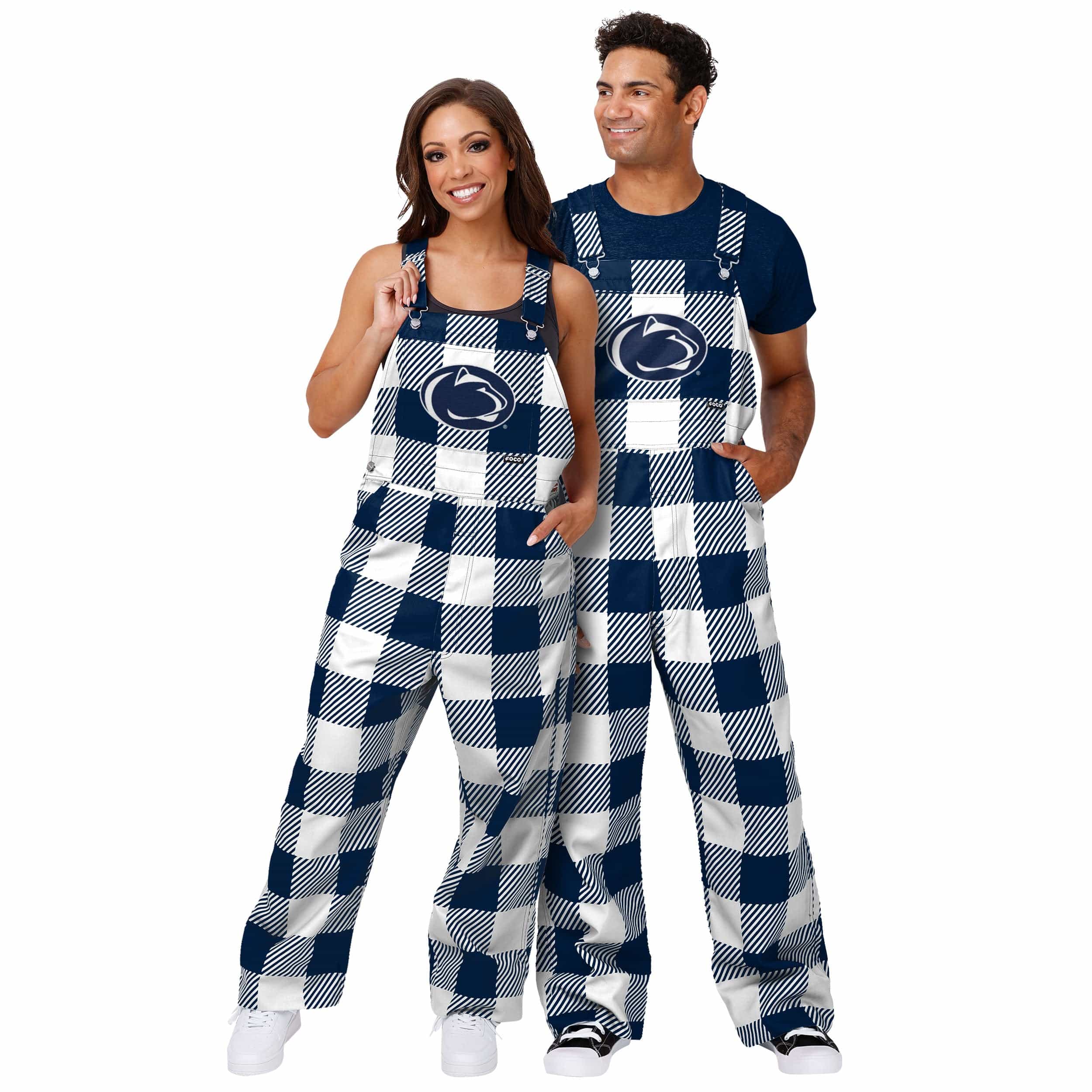 Penn State Nittany Lions NCAA Mens Plaid Bib Overalls - Image 3