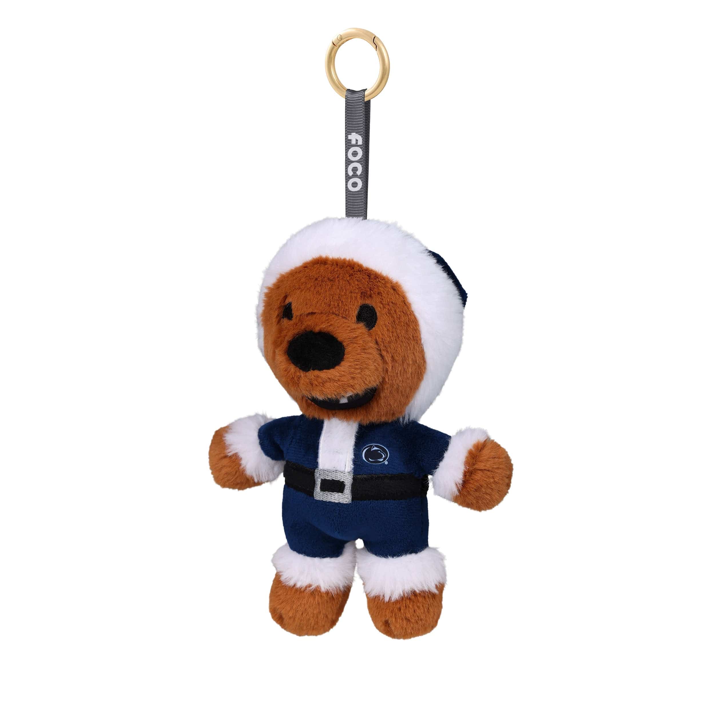 Penn State Nittany Lions NCAA Plush Mascot Santa Bag Charm Keychain - Image 3