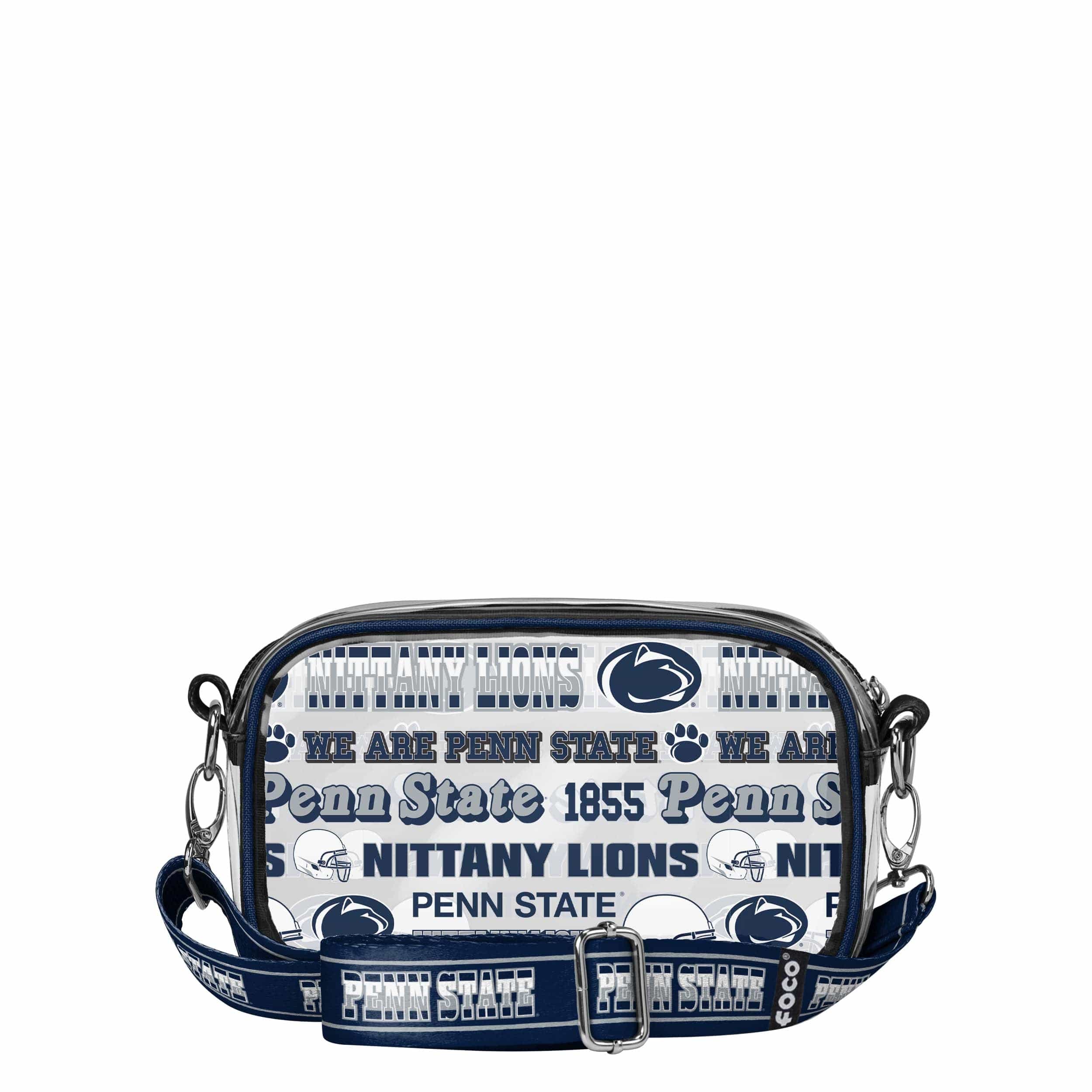Penn State Nittany Lions NCAA Repeat Retro Print Clear Crossbody Bag - Image 5