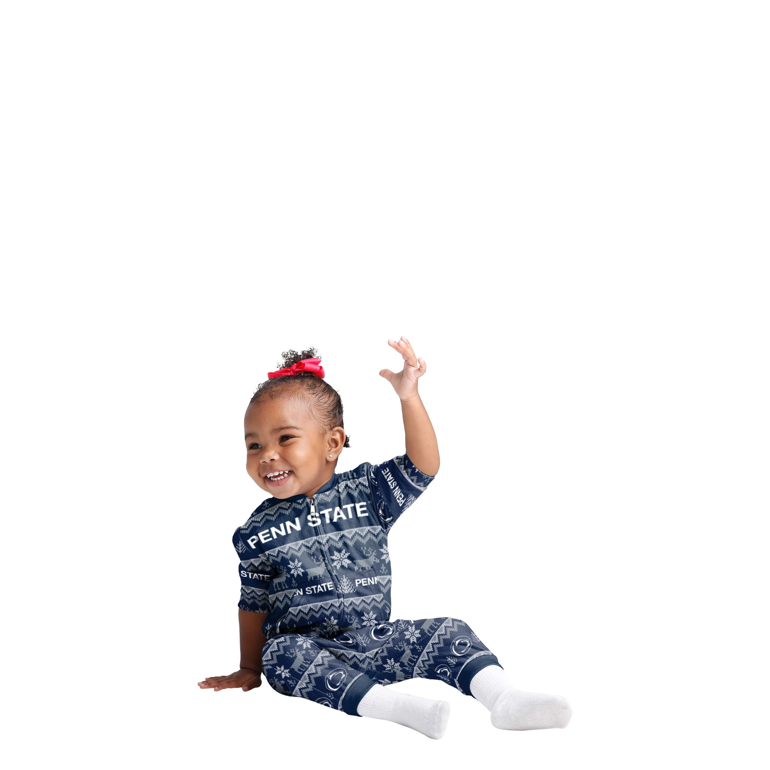Penn State Nittany Lions NCAA Ugly Pattern Family Holiday Pajamas - Image 2