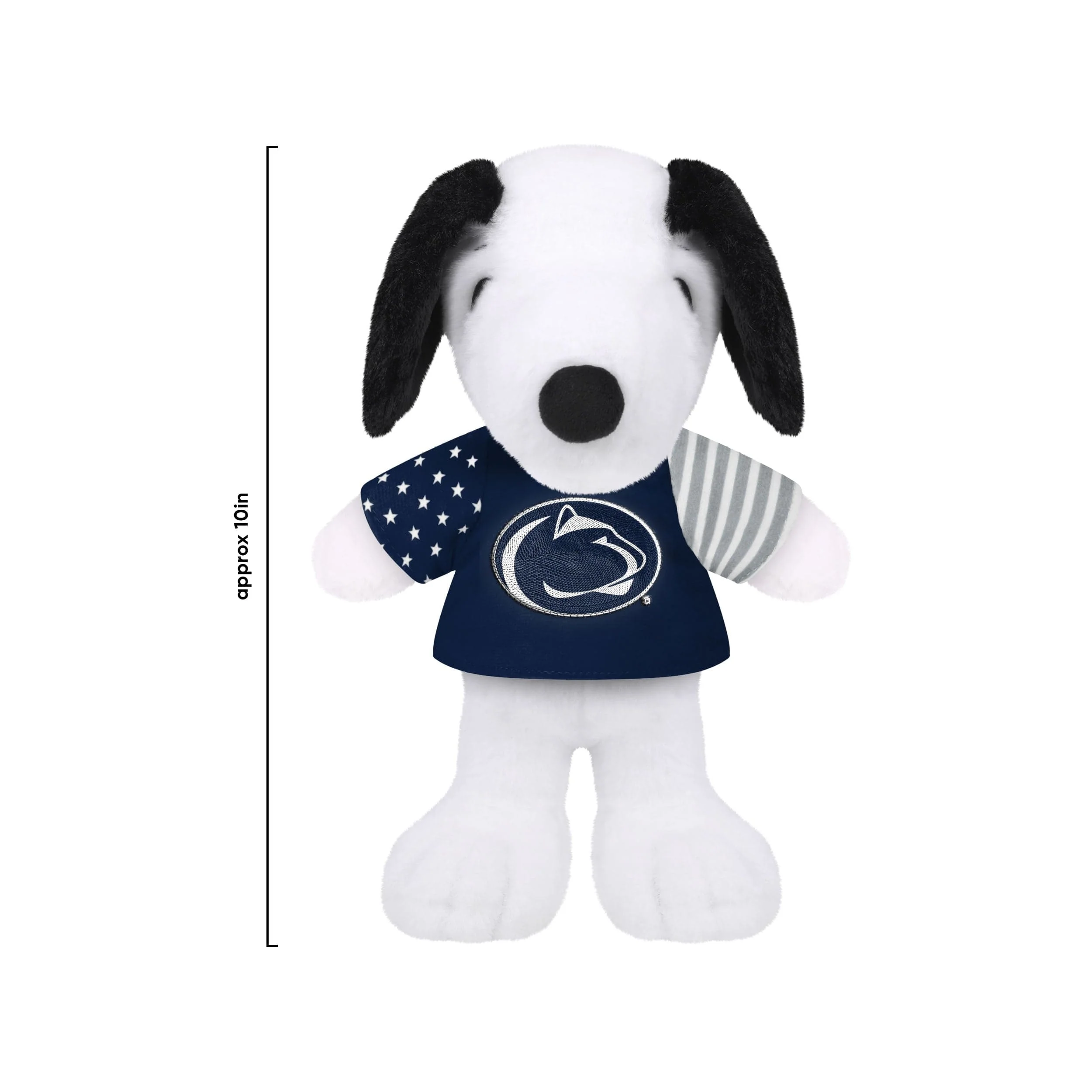 Penn State Nittany Lions NCAA USA Flag Snoopy Peanuts Team Jersey Plush - Image 3
