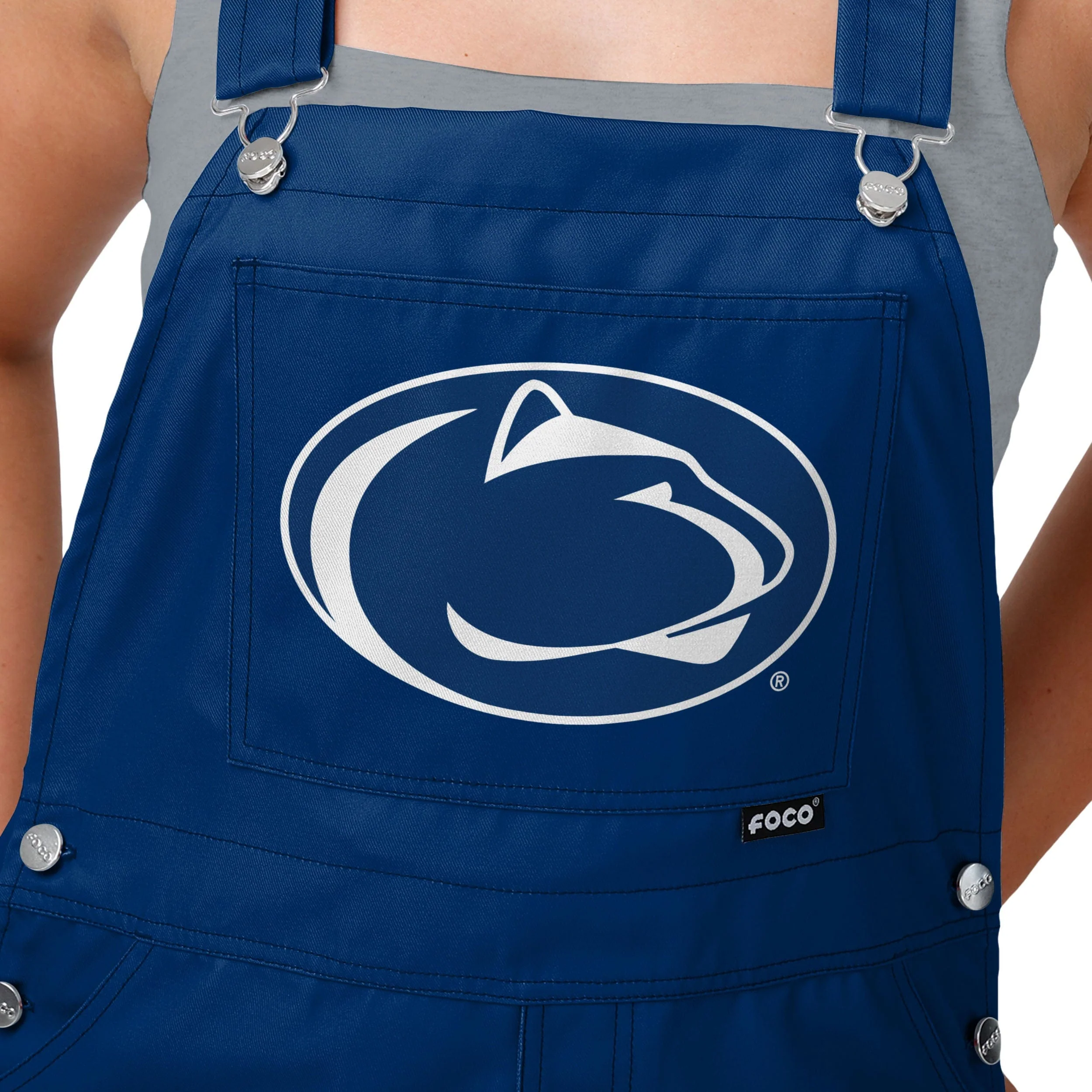 Penn State Nittany Lions NCAA Womens Big Logo Bib Overalls - Image 4