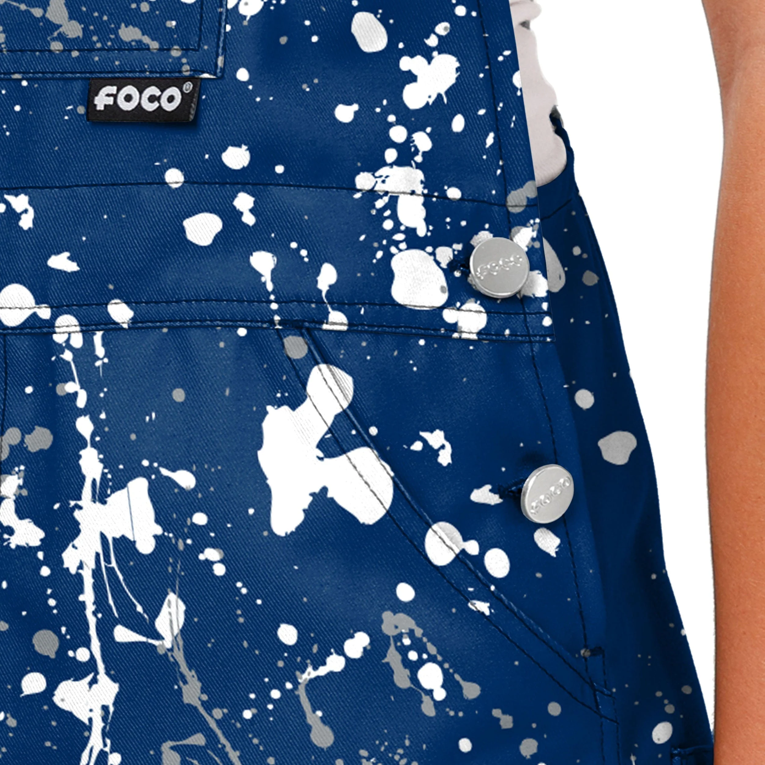 Penn State Nittany Lions NCAA Womens Paint Splatter Bib Overalls - Image 5