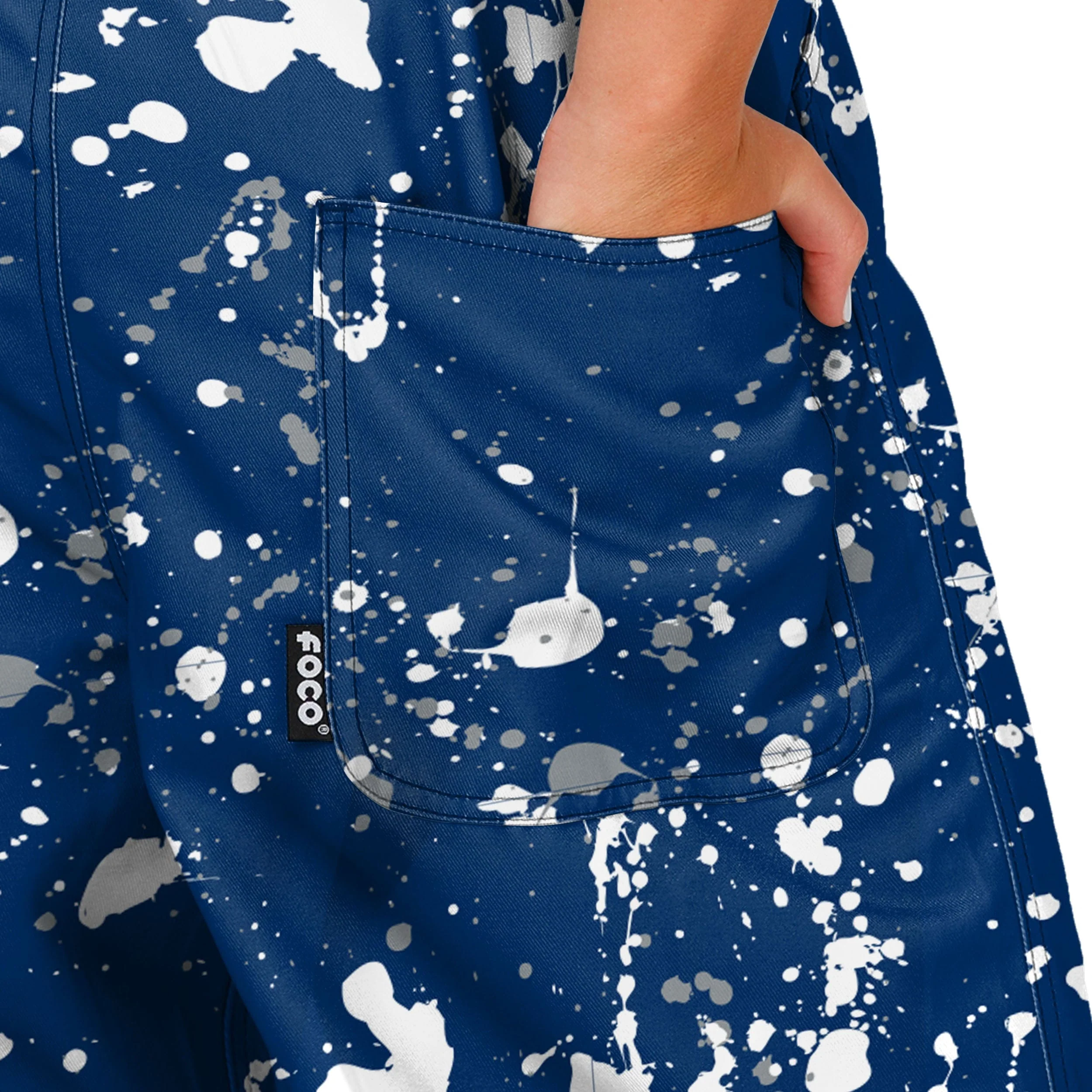Penn State Nittany Lions NCAA Womens Paint Splatter Bib Overalls - Image 6