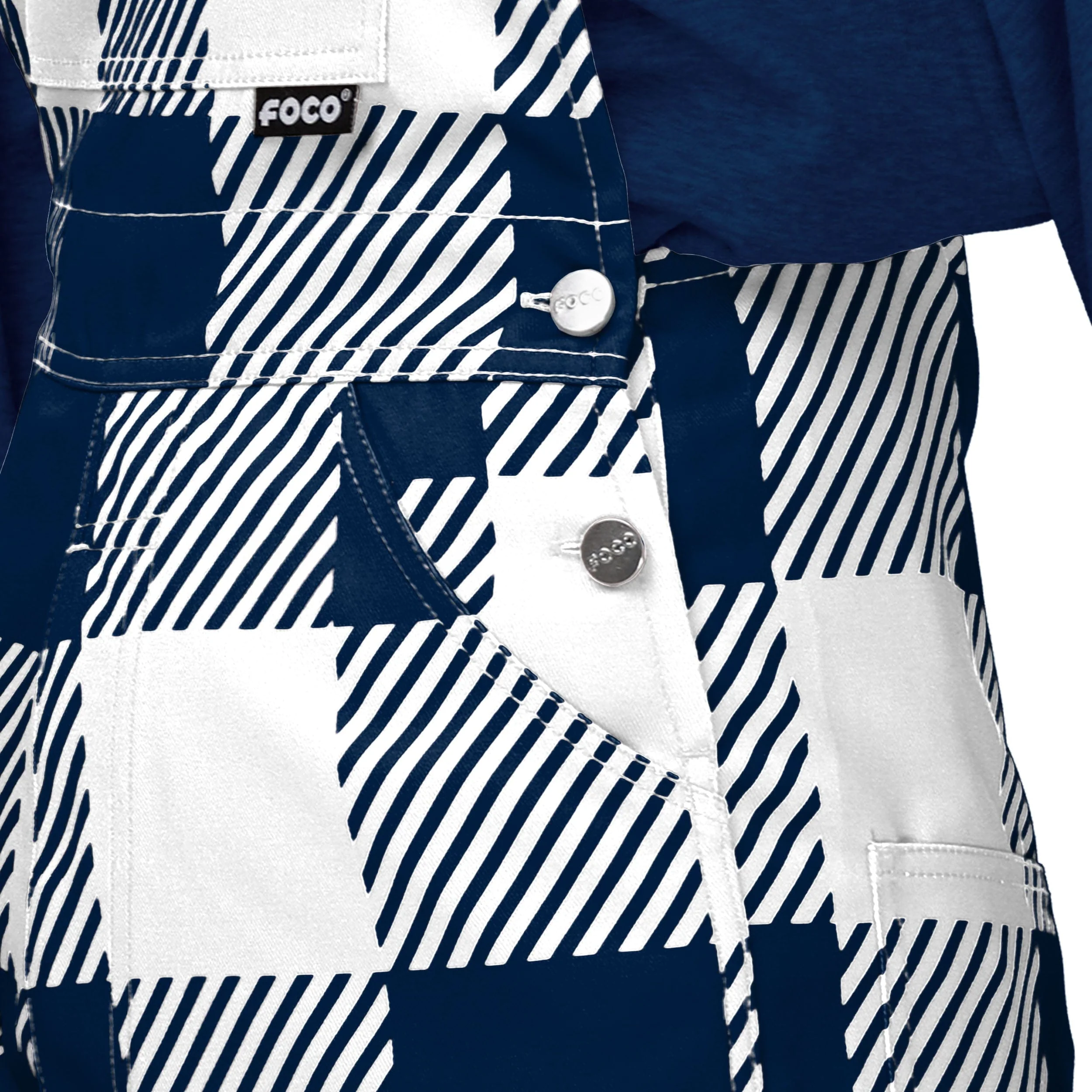 Penn State Nittany Lions NCAA Womens Plaid Bib Overalls - Image 5