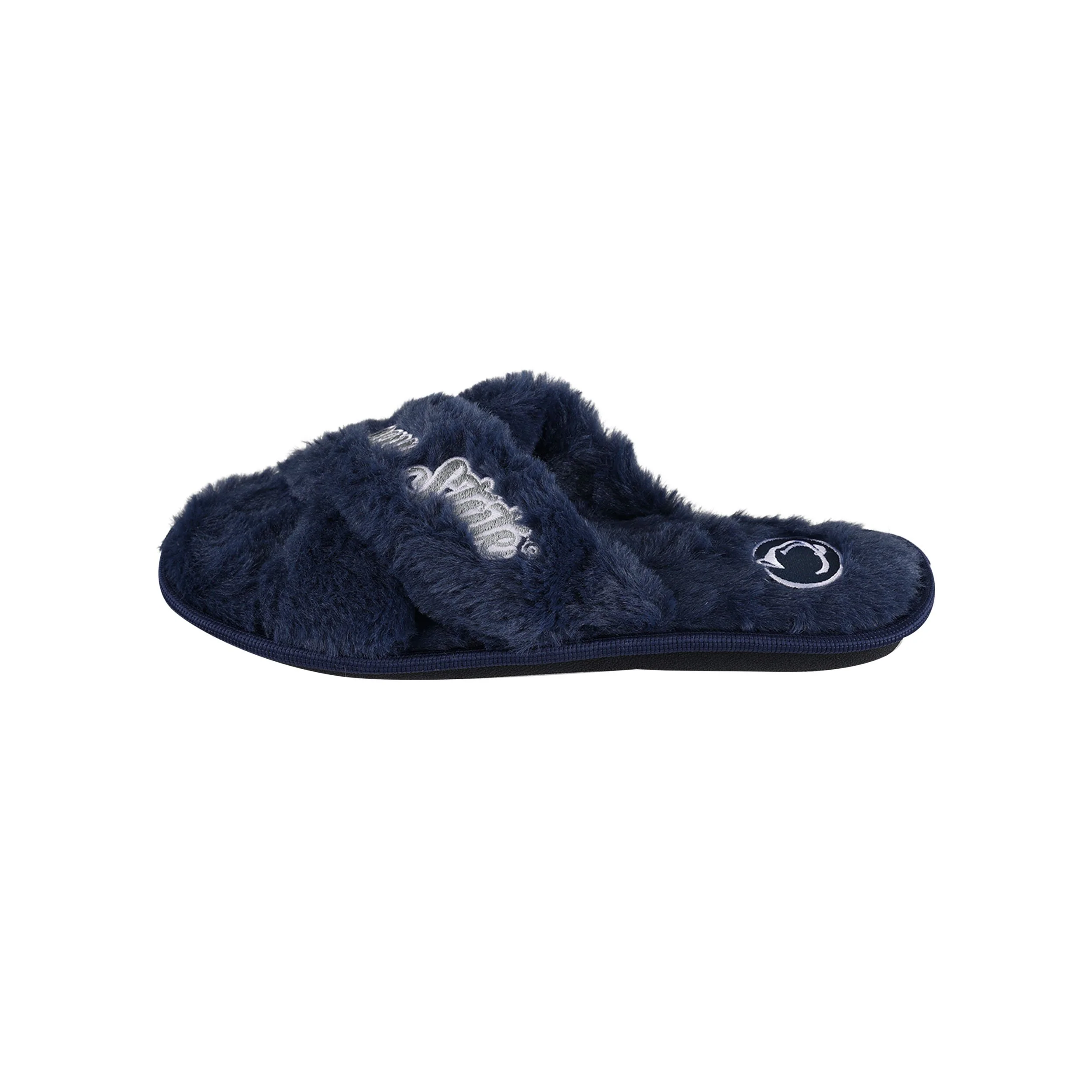 Penn State Nittany Lions NCAA Womens Script Wordmark Fur Cross Slide - Image 3