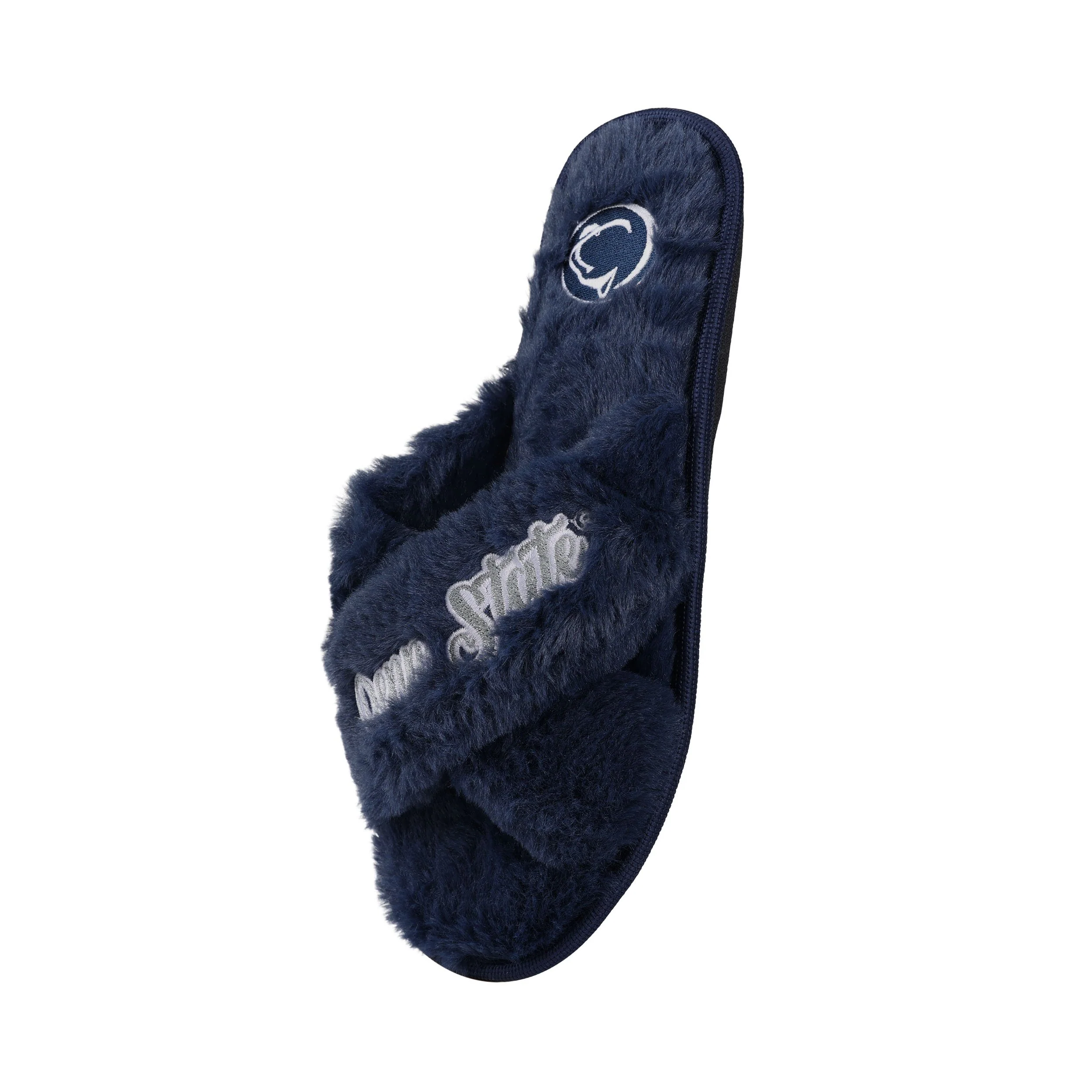 Penn State Nittany Lions NCAA Womens Script Wordmark Fur Cross Slide - Image 4