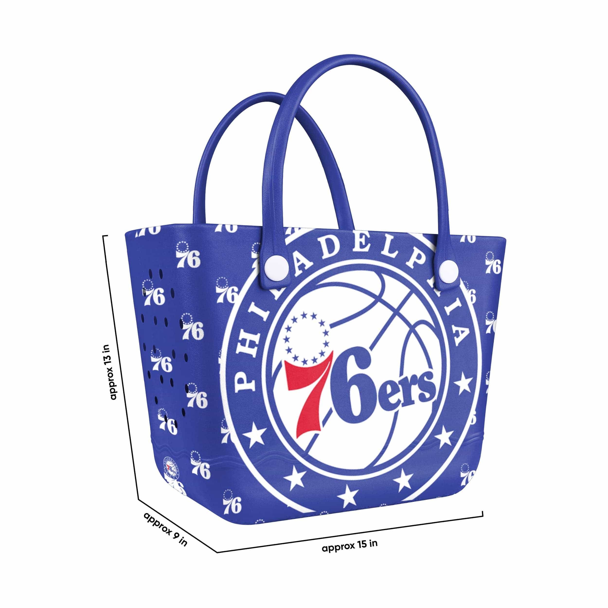 Philadelphia 76ers Big Logo Mini Print Tailgate Tote Bag - Image 3