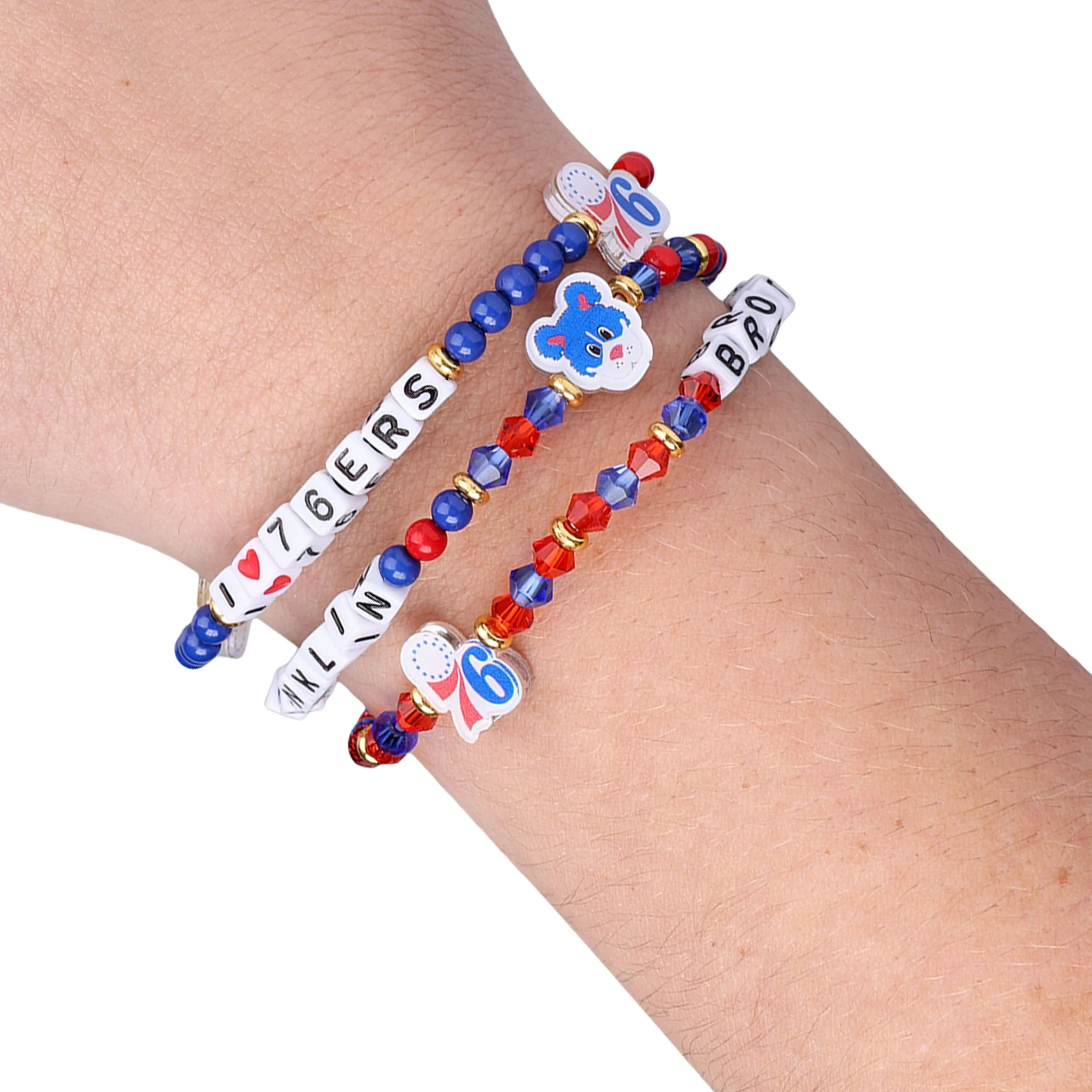 Philadelphia 76ers NBA 3 Pack Friendship Bracelet - Image 4